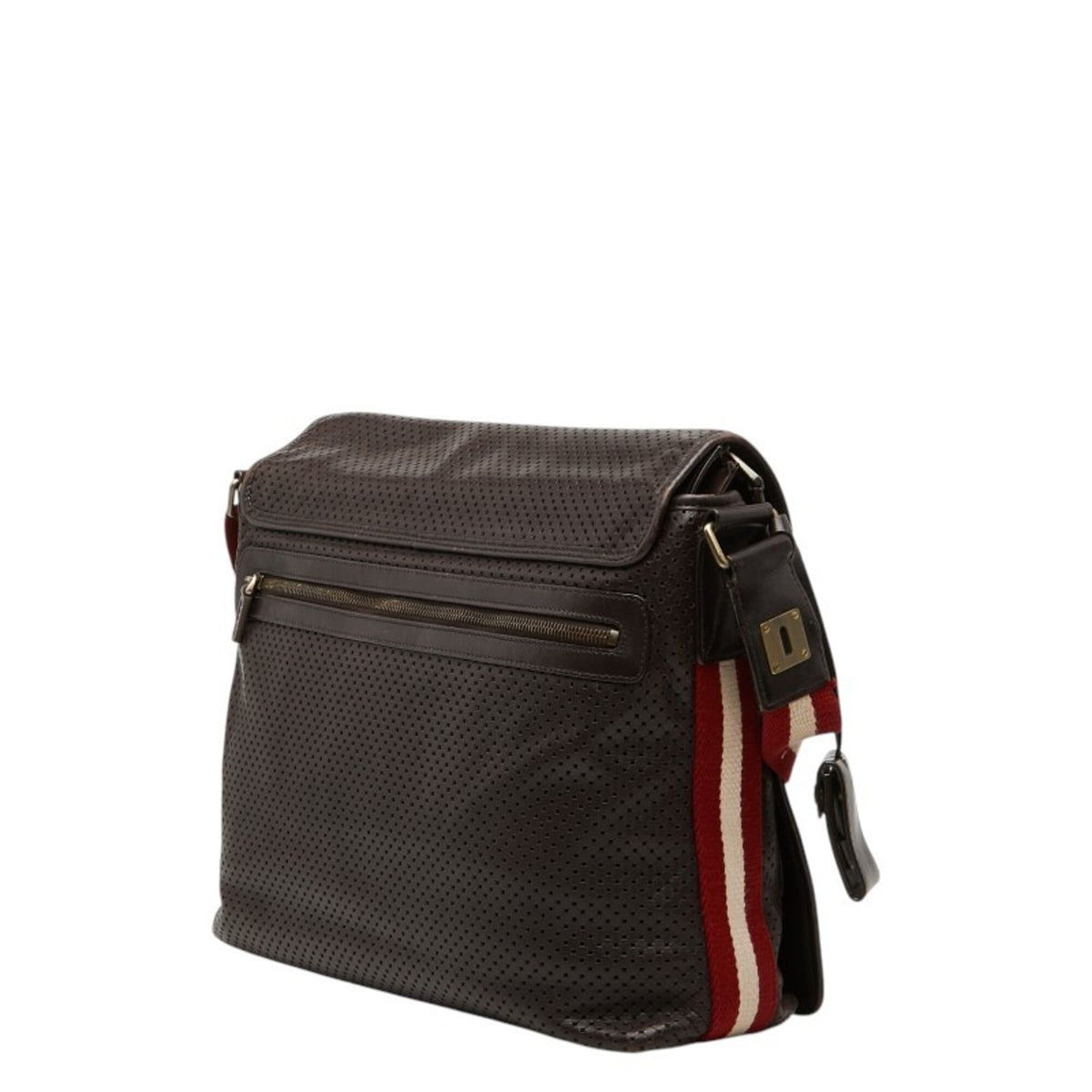 Bally Brown Leather Shoulder Bag (Pre-Owned)