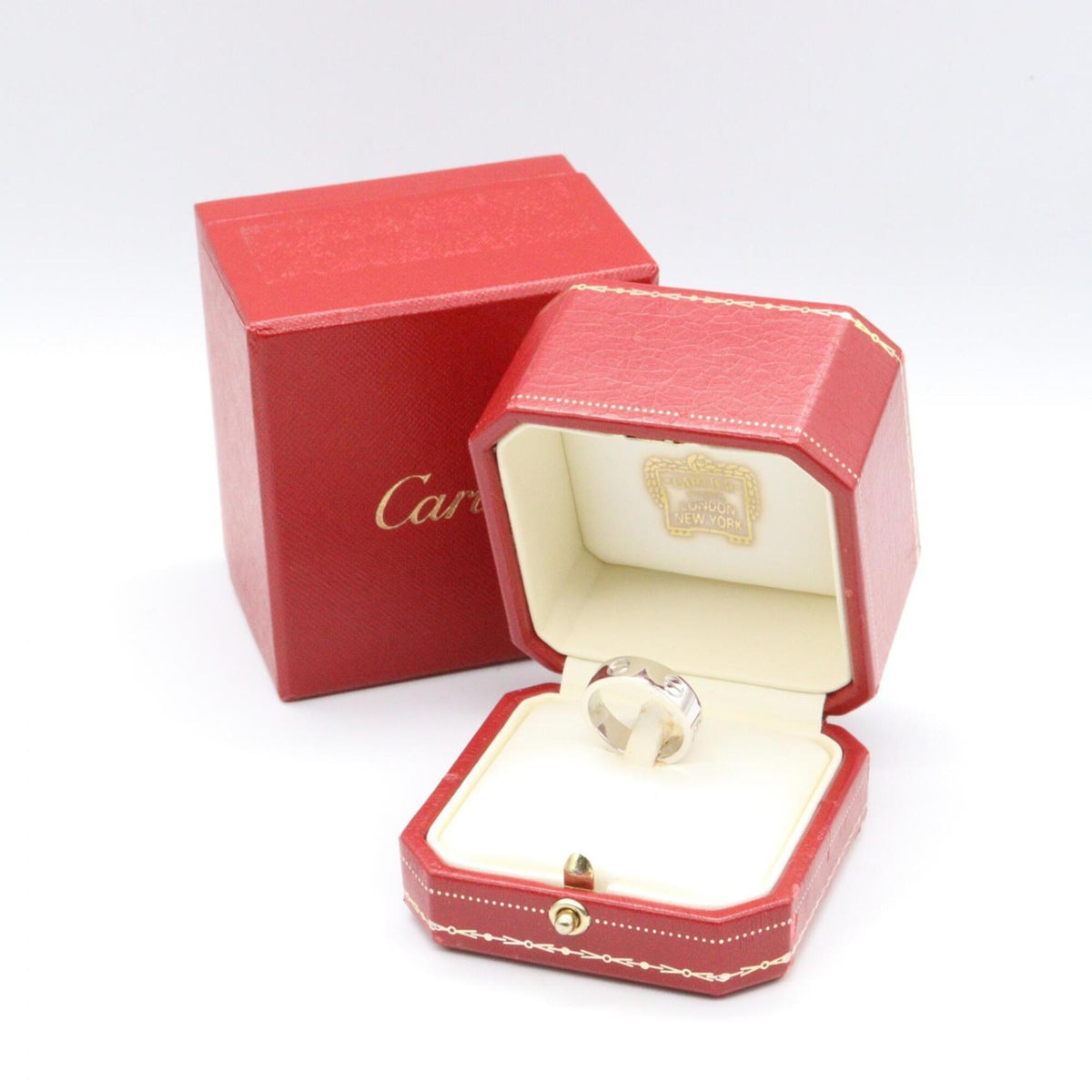 Cartier White Gold White Gold (18K) Band Ring (Pre-Owned)