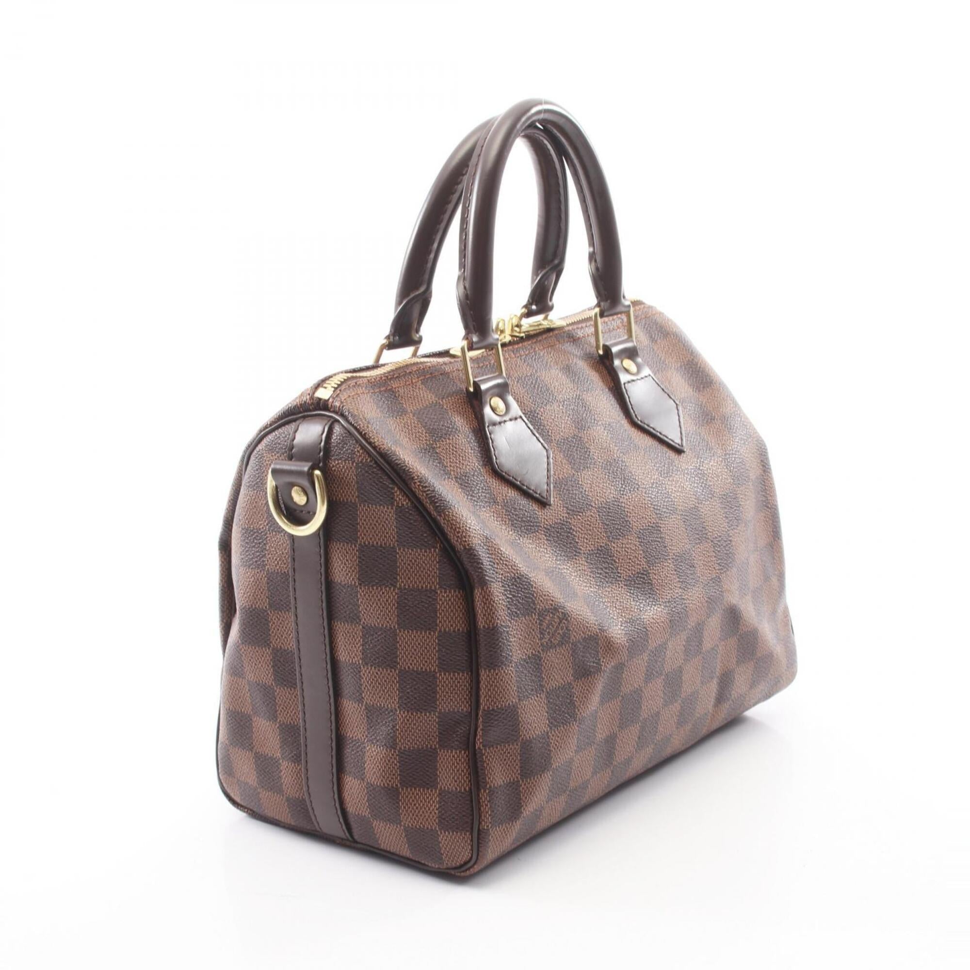 Louis Vuitton Brown Damier Canvas Coated Canvas Damier Canvas Leather Handbag (Pre-Owned)