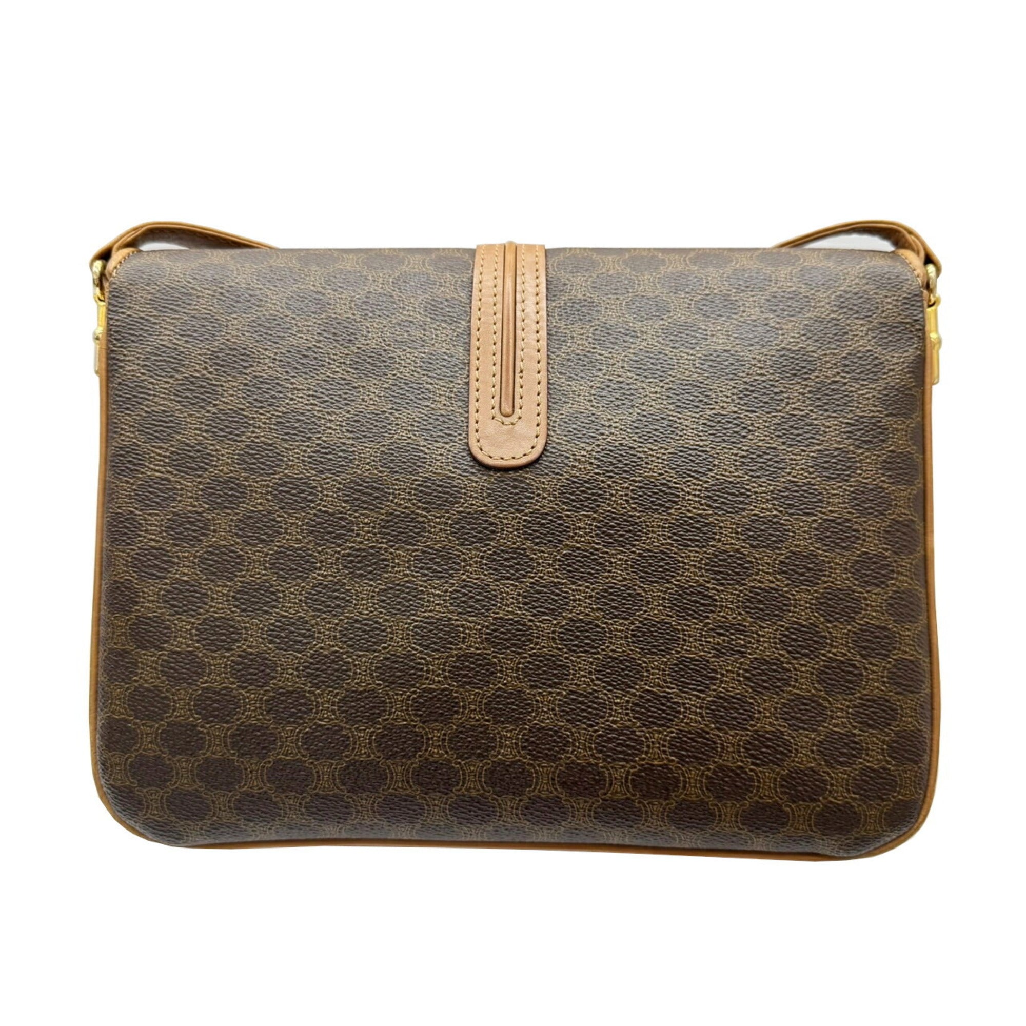 Celine Brown Pvc Shoulder Bag (Pre-Owned)