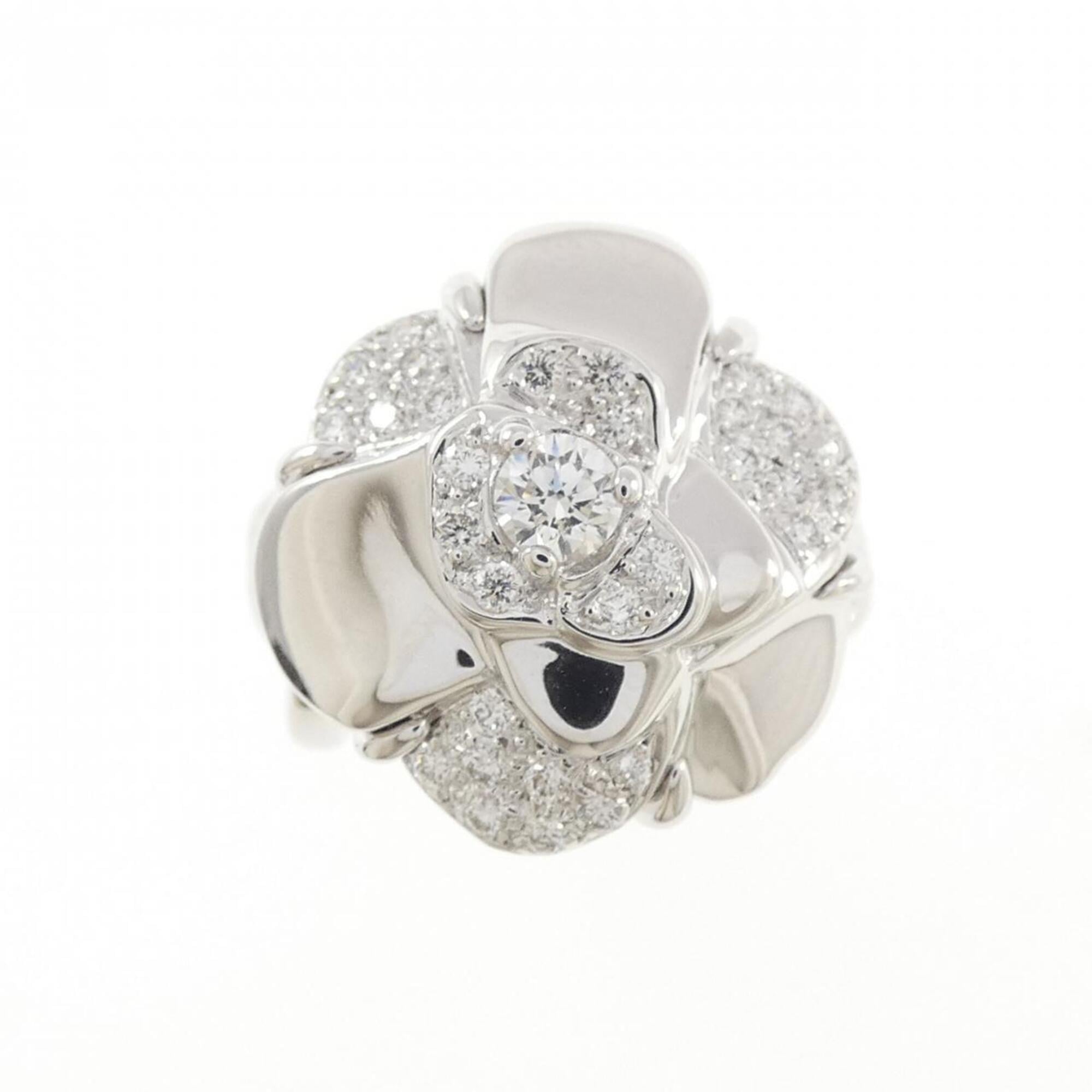 Chanel White Gold White Gold (18K) Band Ring (Pre-Owned)