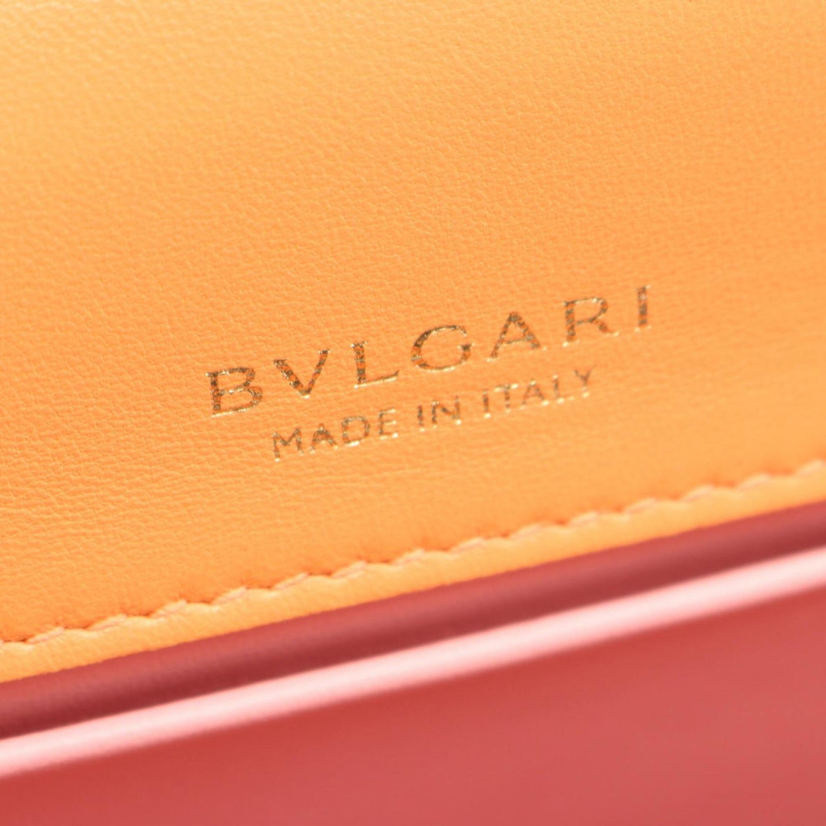 Bvlgari Orange Leather Handbag (Pre-Owned)