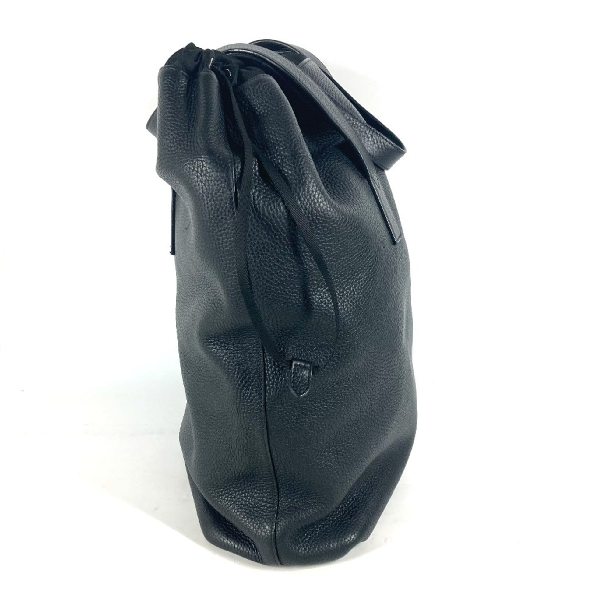 Louis Vuitton Black Noir Leather Handbag Shoulder Bag Tote Bag (Pre-Owned)