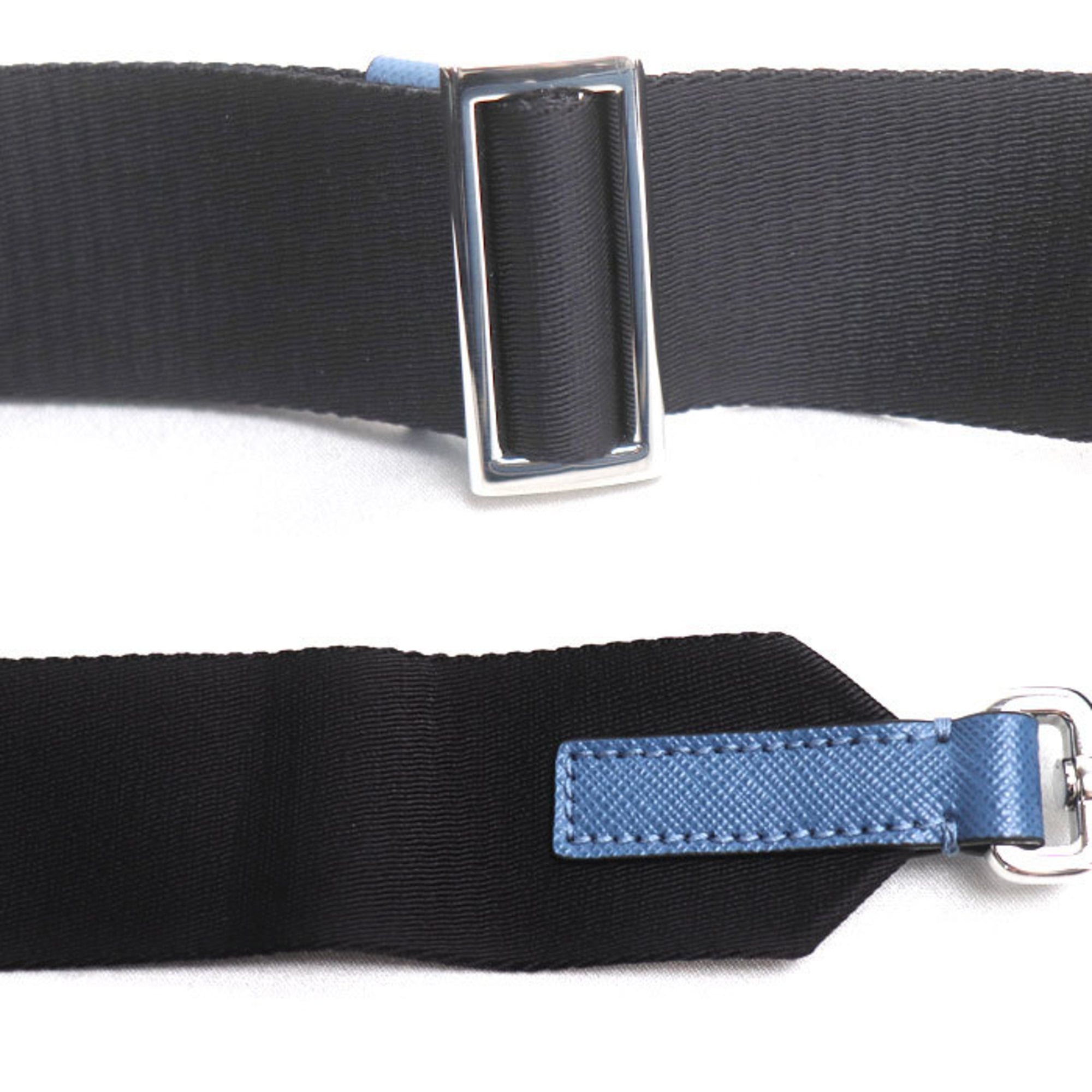 Prada Blue Leather Sling Bag (Pre-Owned)