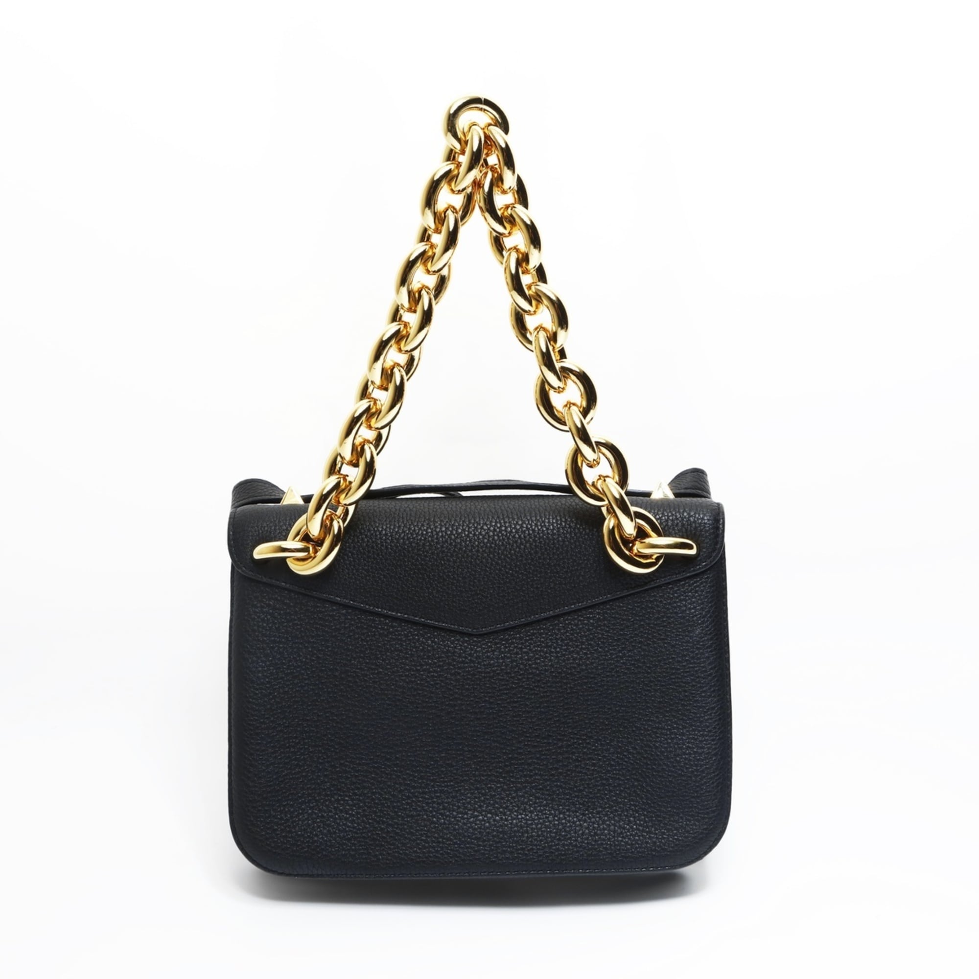 Bottega Veneta Black Leather Shoulder Bag (Pre-Owned)