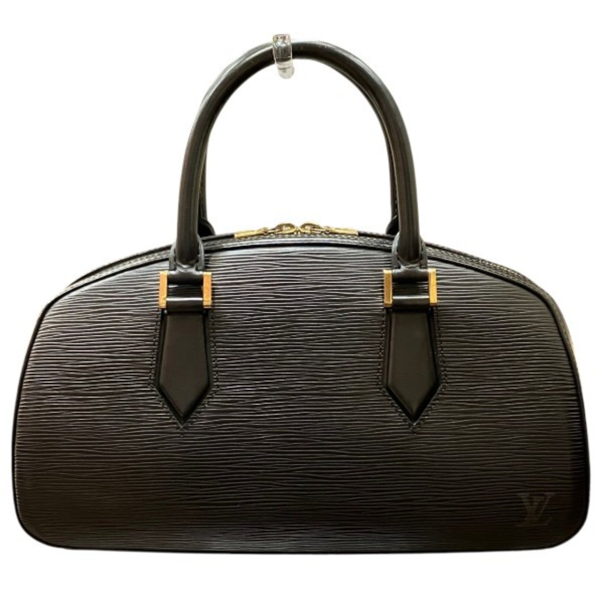 Louis Vuitton Black Leather Handbag (Pre-Owned)
