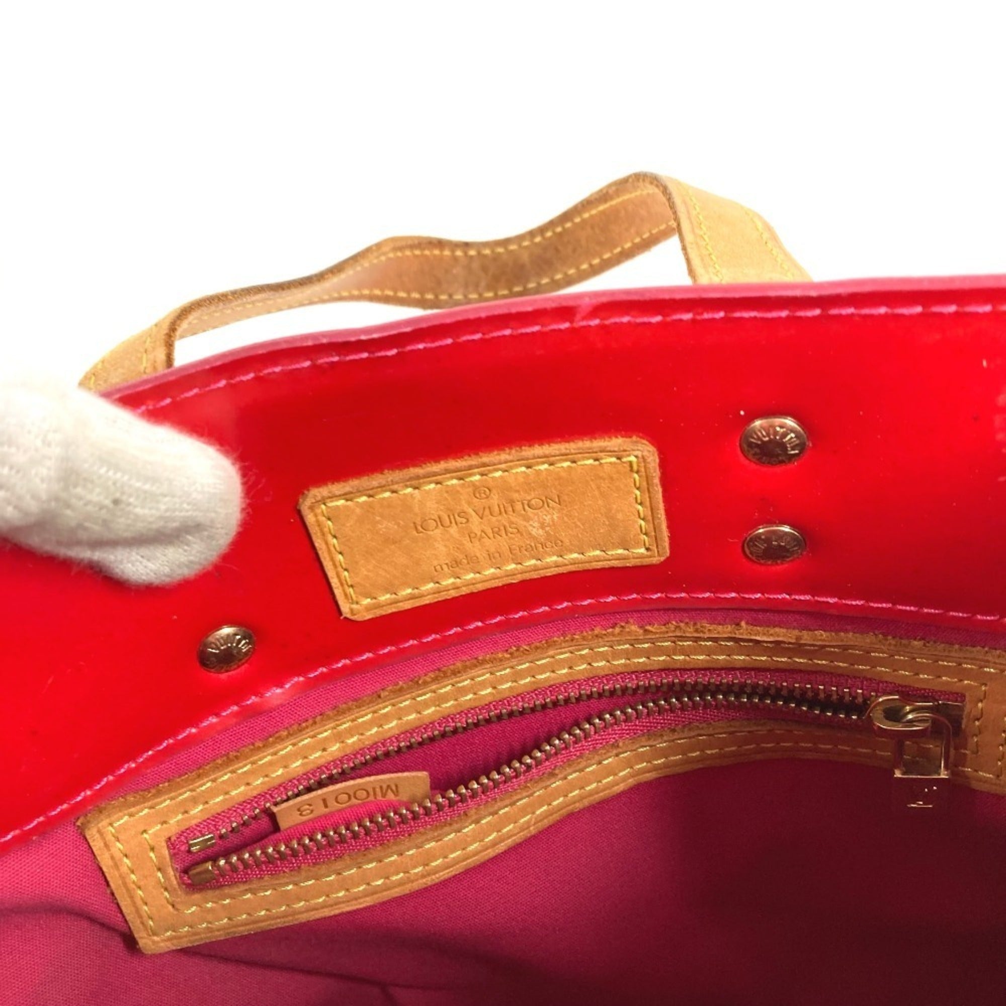 Louis Vuitton Fuchsia Pink Monogram Vernis Handbag Tote Bag (Pre-Owned)