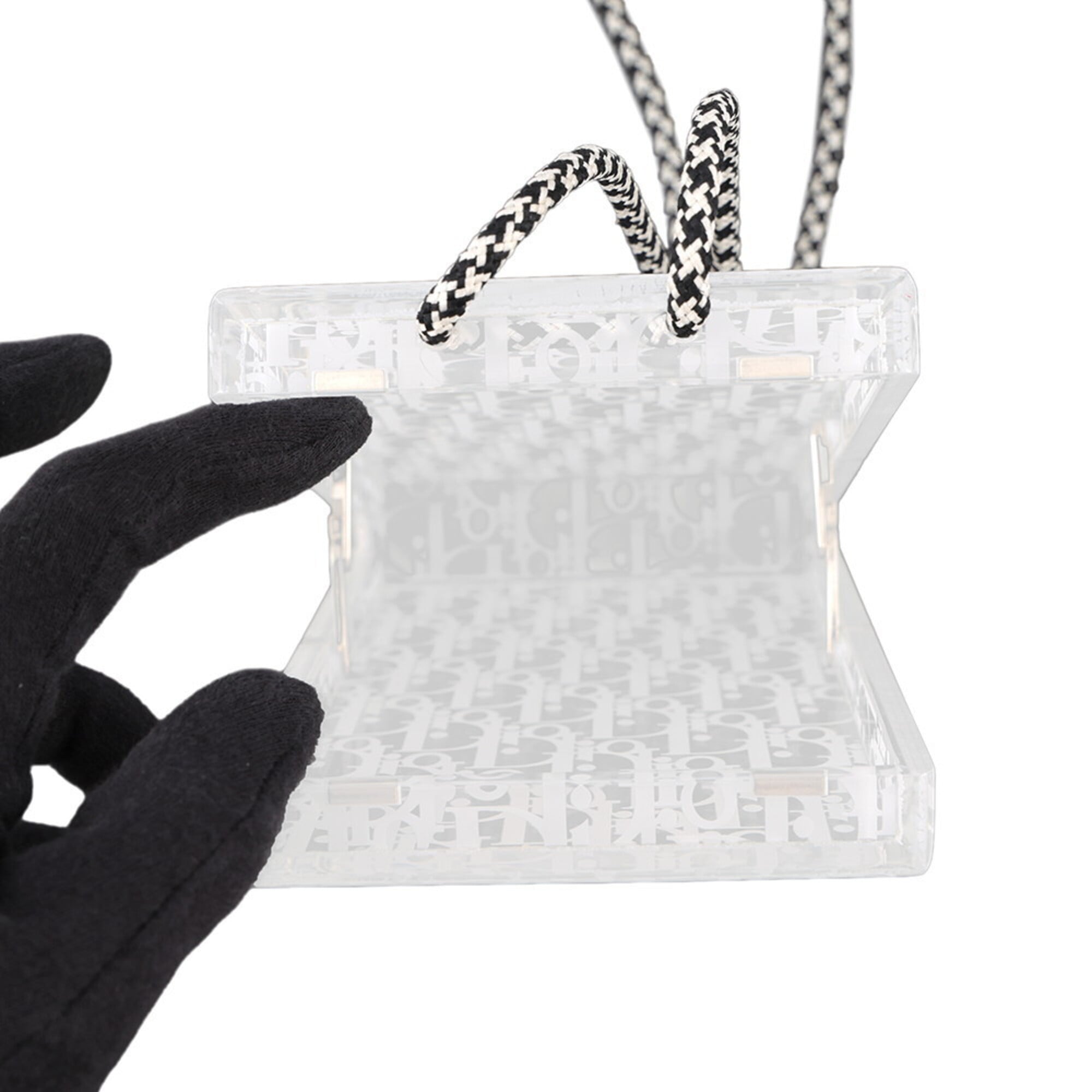 Christian Dior White Acrylic Handbag Shoulder Bag (Pre-Owned)