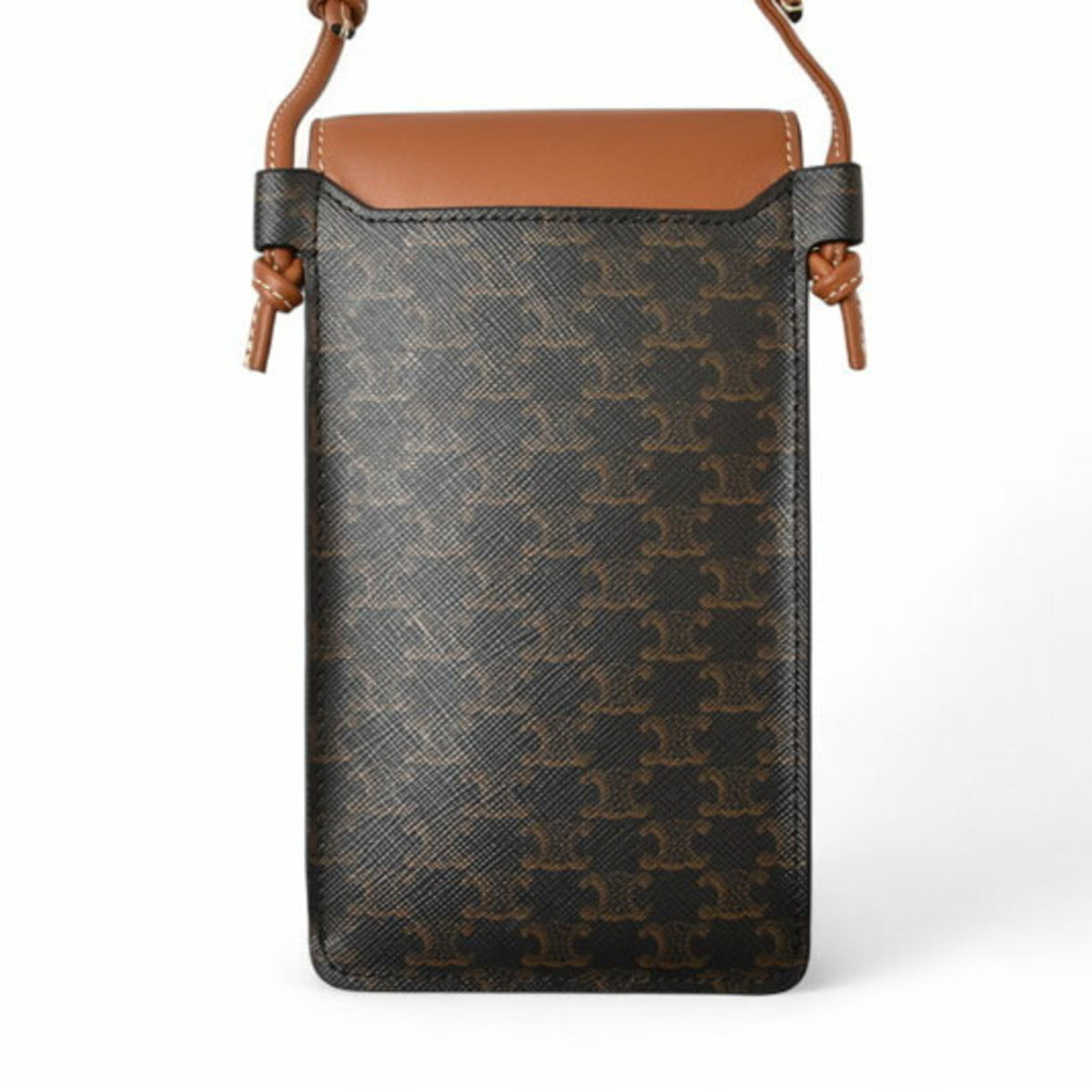 Celine Brown Pvc Leather Shoulder Bag (Pre-Owned)