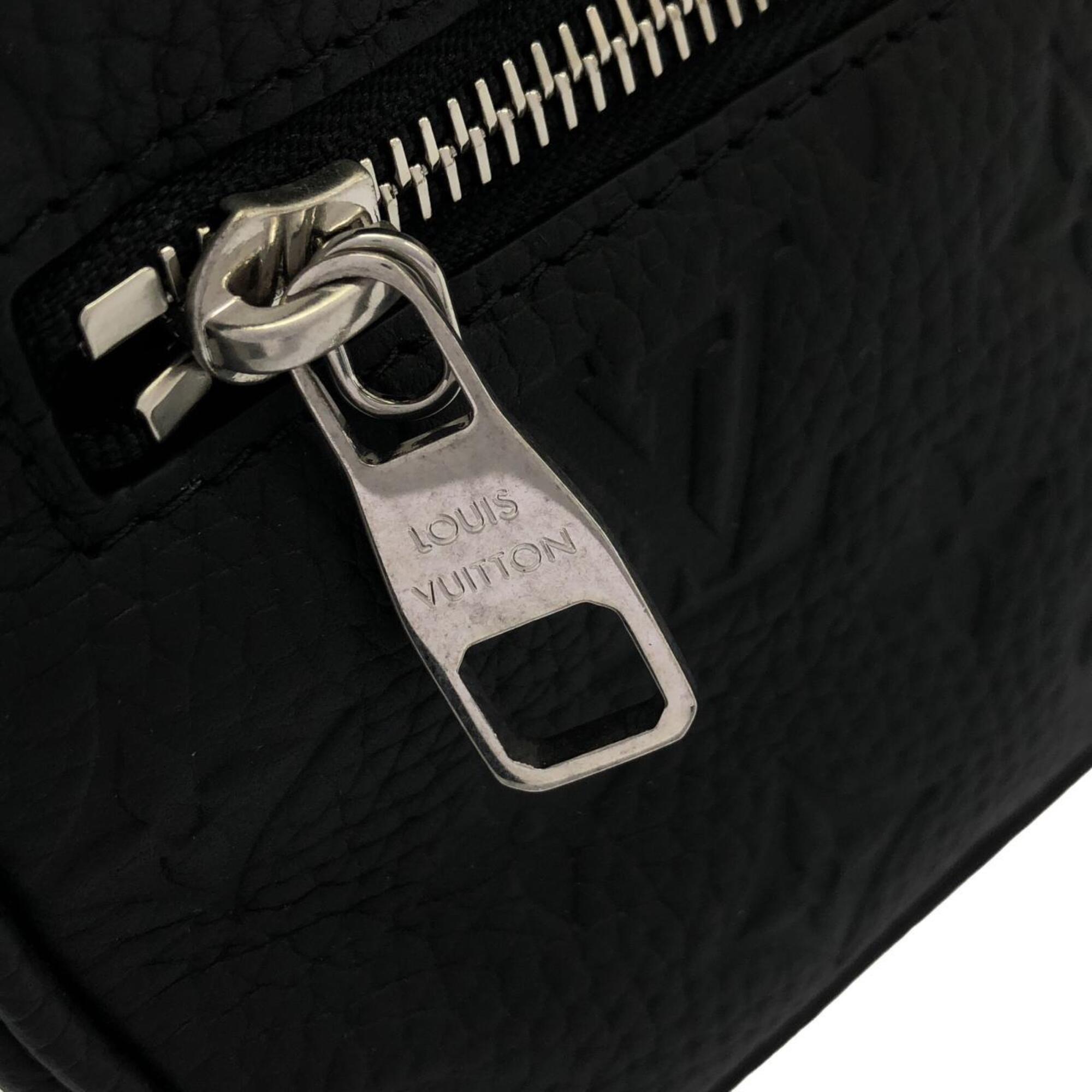 Louis Vuitton Black Leather Shoulder Bag (Pre-Owned)