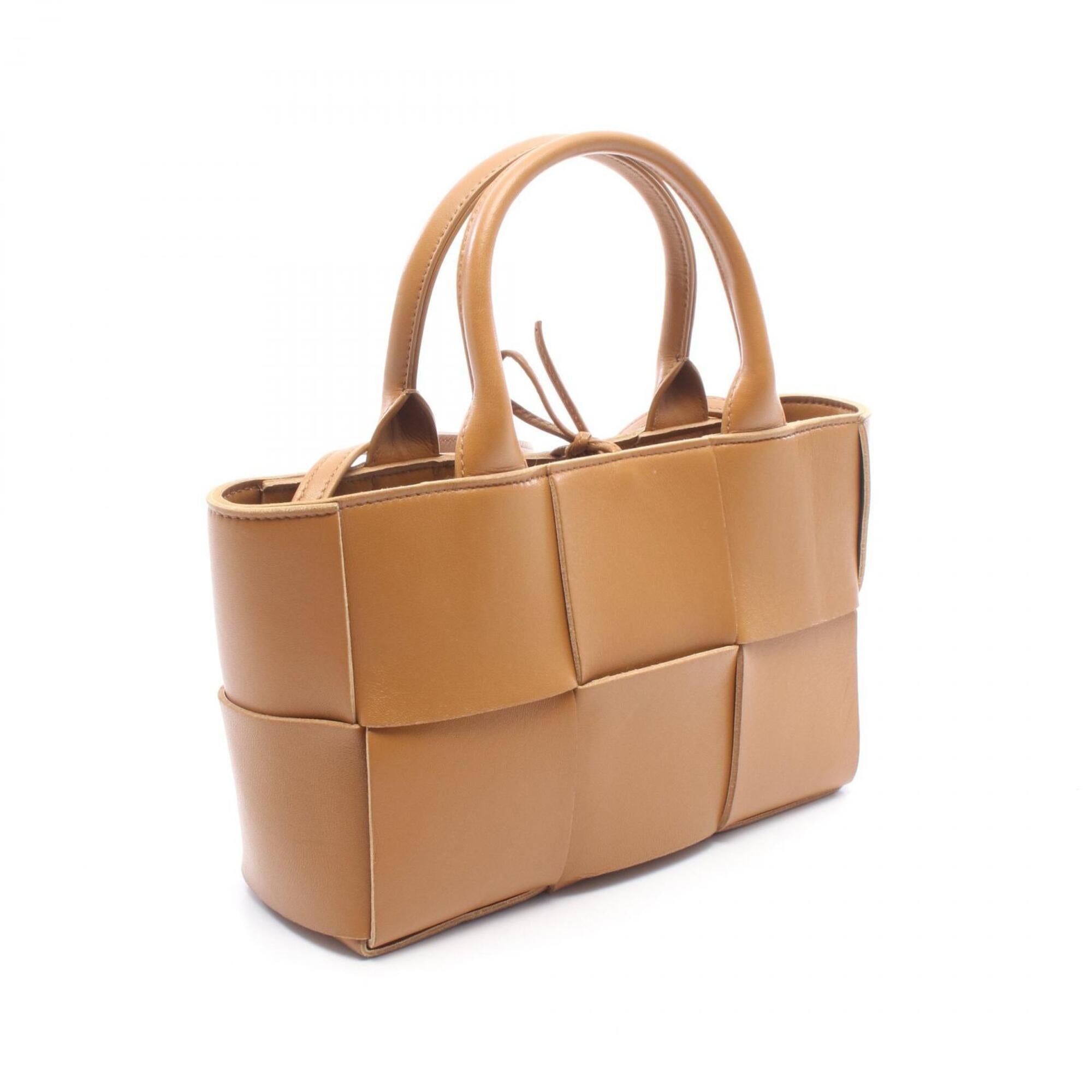 Bottega Veneta Brown Leather Handbag Pouch Tote Bag (Pre-Owned)