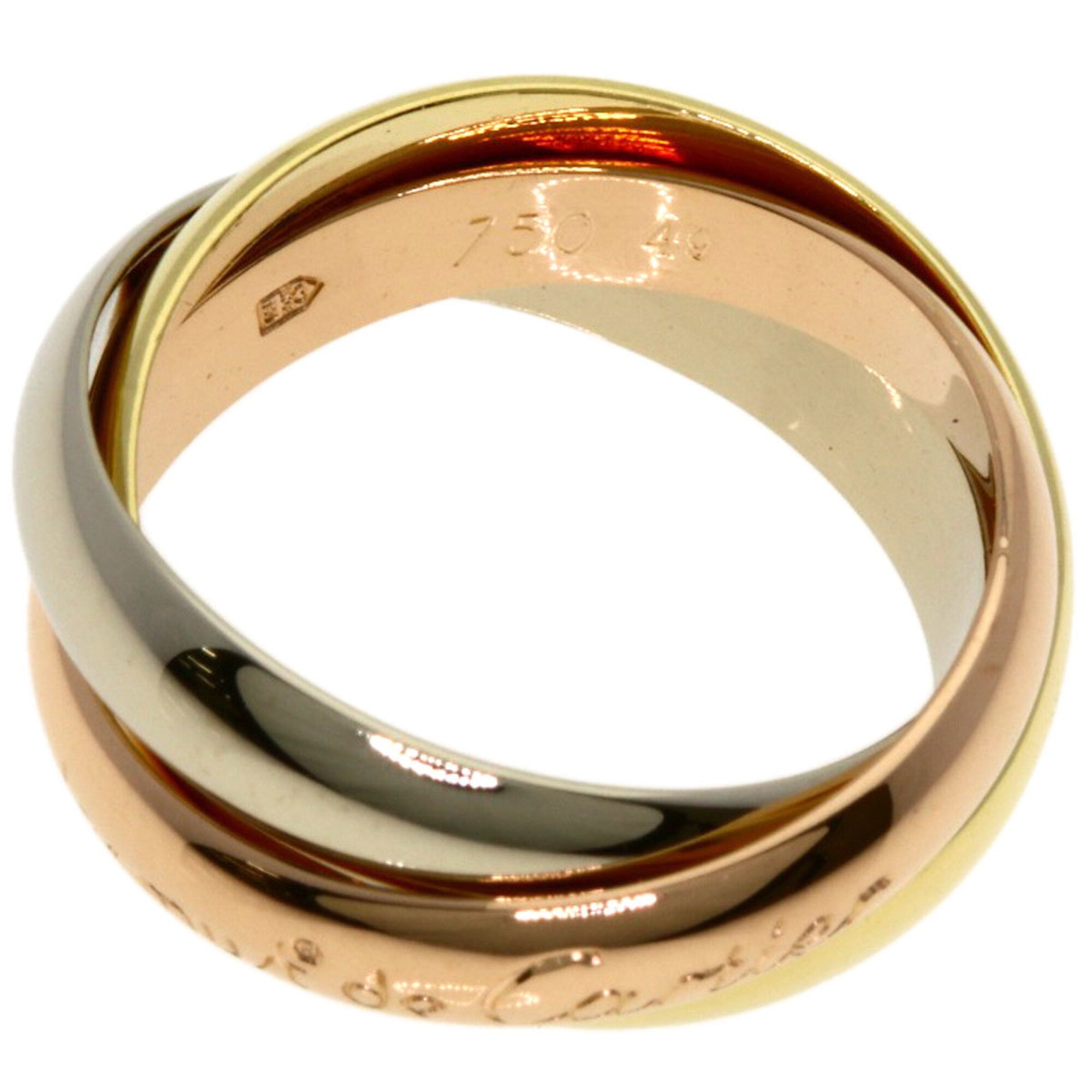 Cartier Trinity Yellow Gold (18K) Pink Gold (18K) White Gold (18K) Band Ring (Pre-Owned)