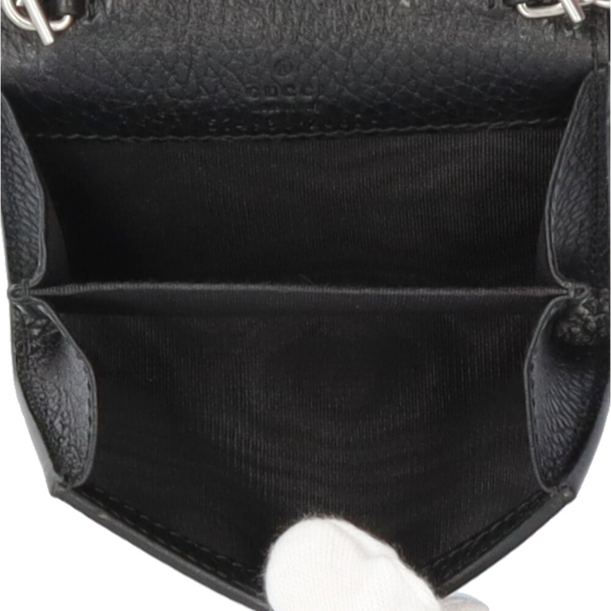 Gucci Black Leather Coin Purse/Coin Case (Pre-Owned)