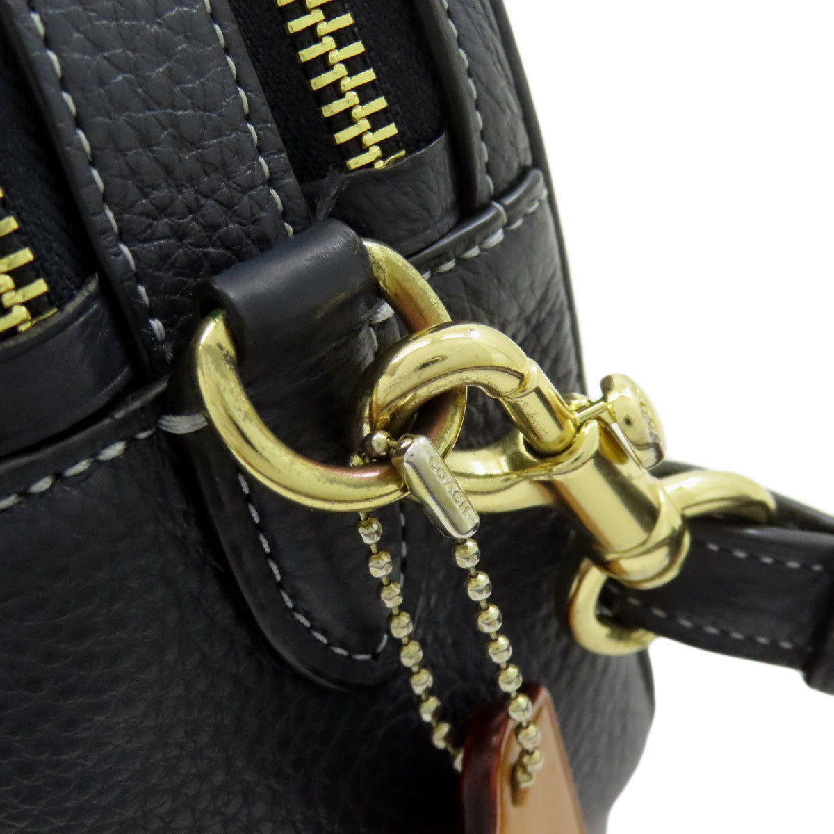 Coach Navy Denim Shoulder Bag (Pre-Owned)