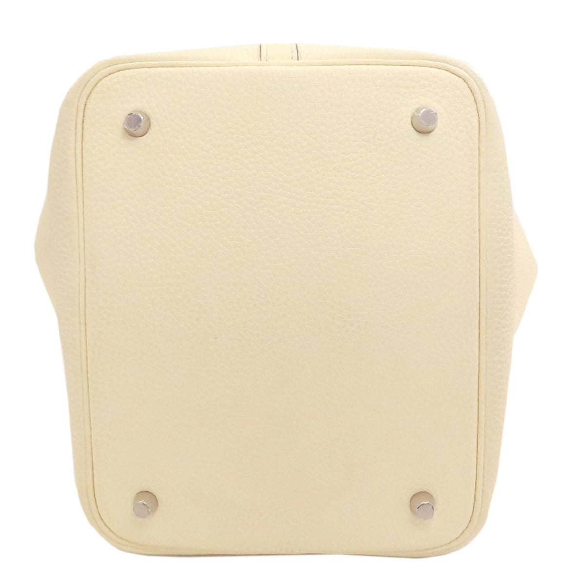 Hermes Picotin Ivory Taurillon Clemence Leather Handbag (Pre-Owned)