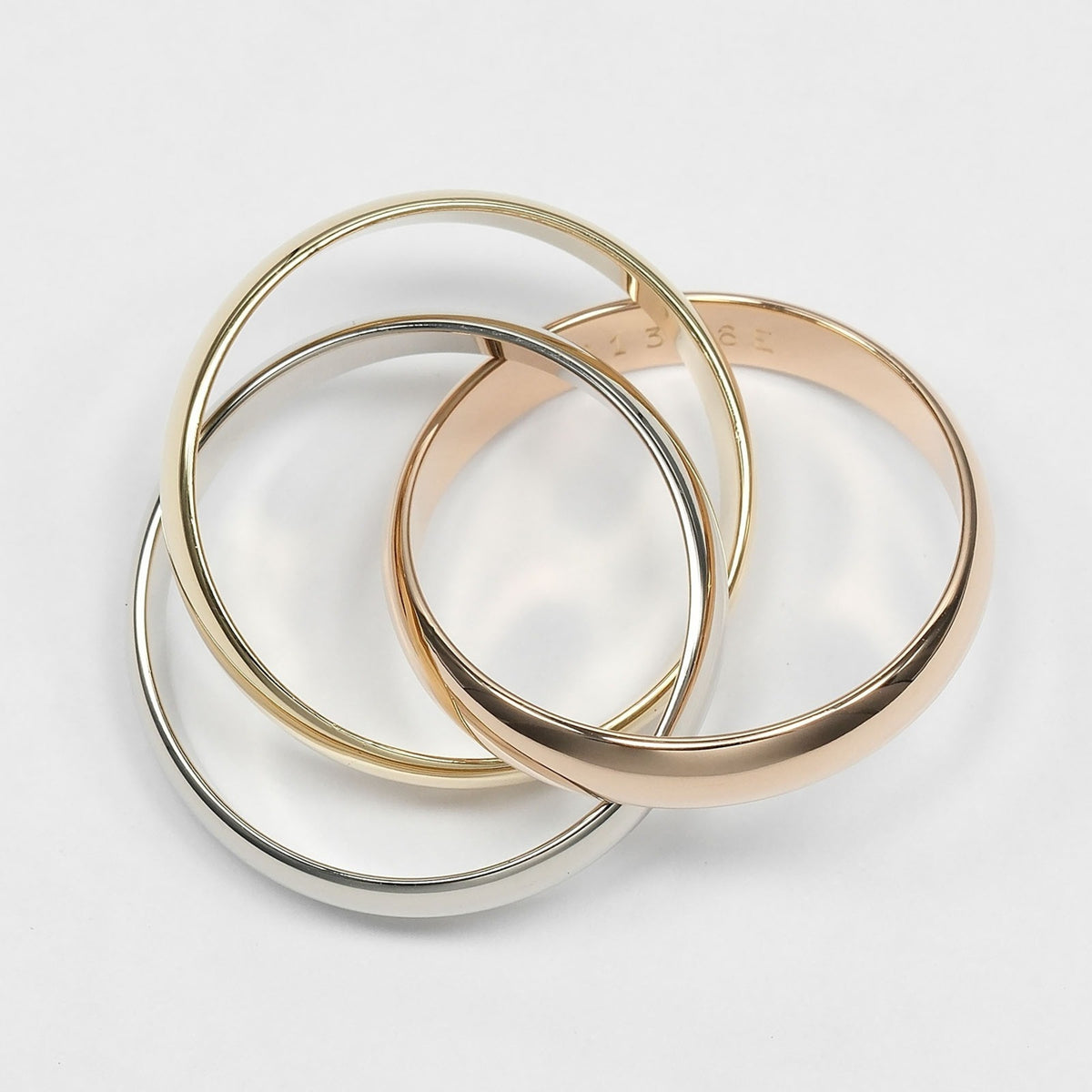 Cartier Yellow Gold (18K) Pink Gold (18K) White Gold (18K) Band Ring (Pre-Owned)
