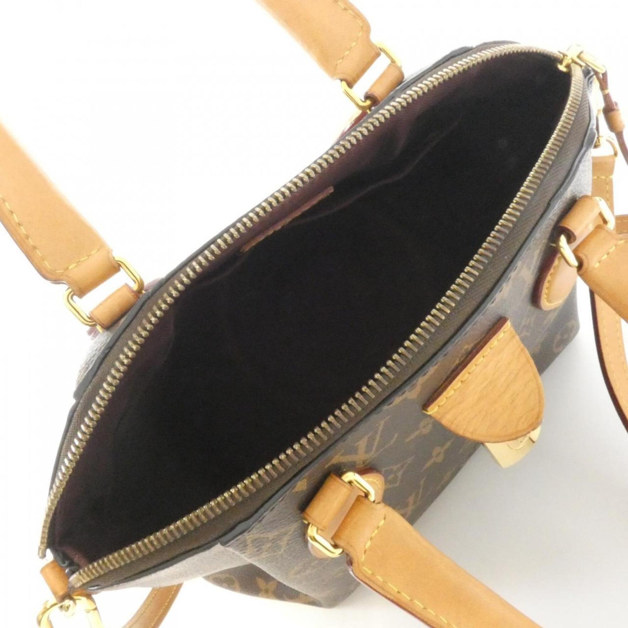 Louis Vuitton Marron Coated Canvas Handbag (Pre-Owned)