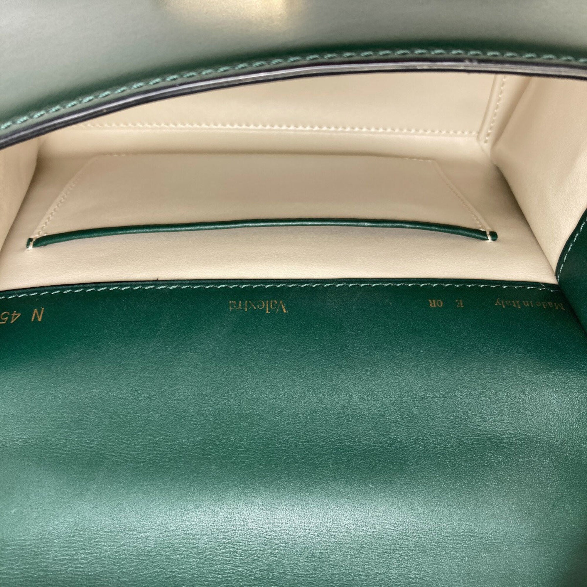 Valextra Green Handbag (Pre-Owned)