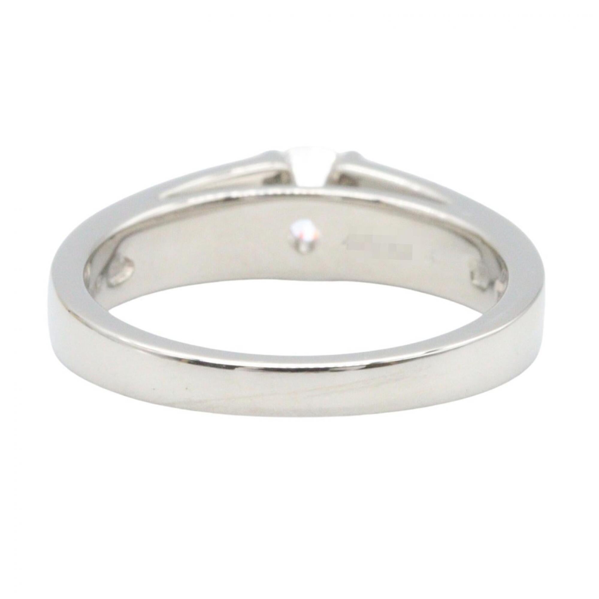 Bvlgari Silver Clear Platinum 950 Band Ring (Pre-Owned)