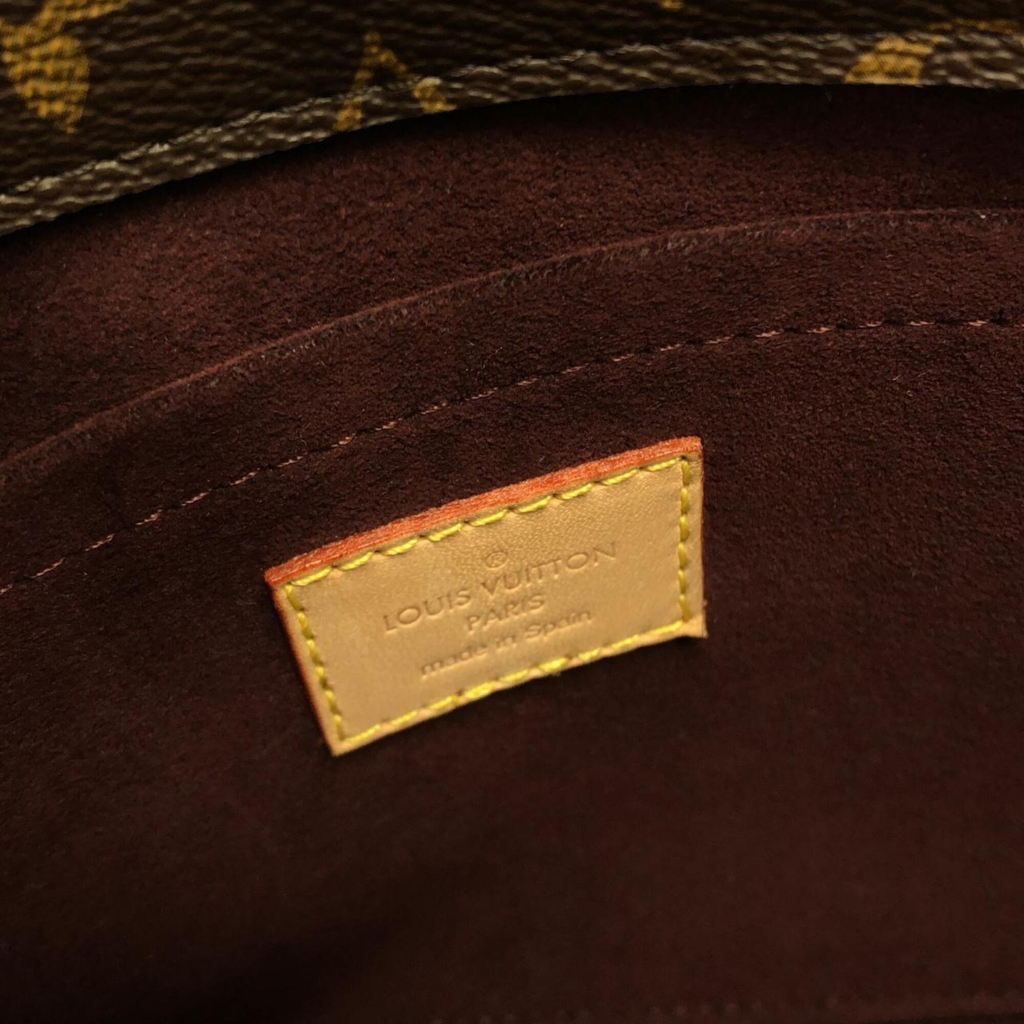 Louis Vuitton Monogram Marron Coated Canvas Handbag (Pre-Owned)