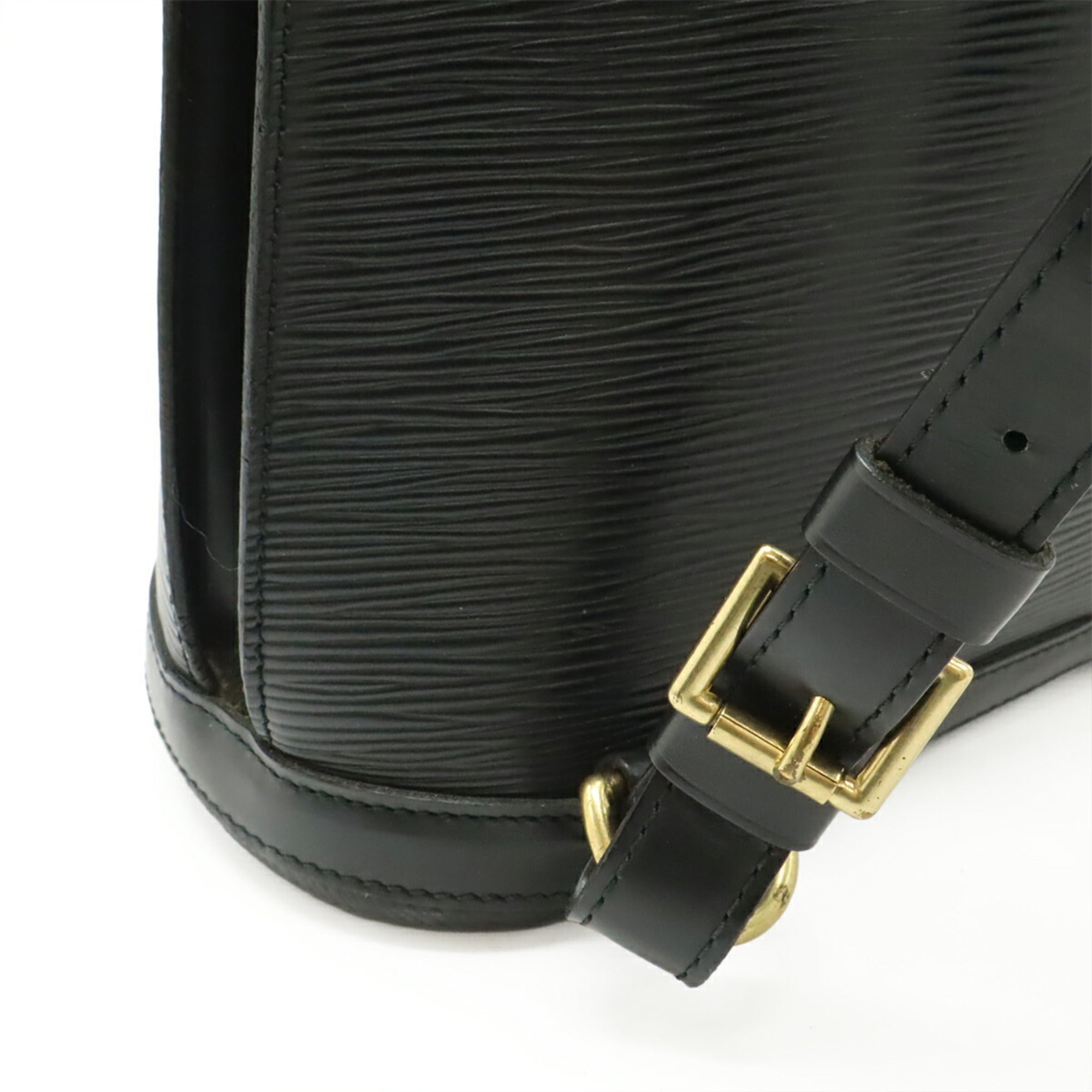 Louis Vuitton Black Noir Epi Leather Backpack Shoulder Bag (Pre-Owned)