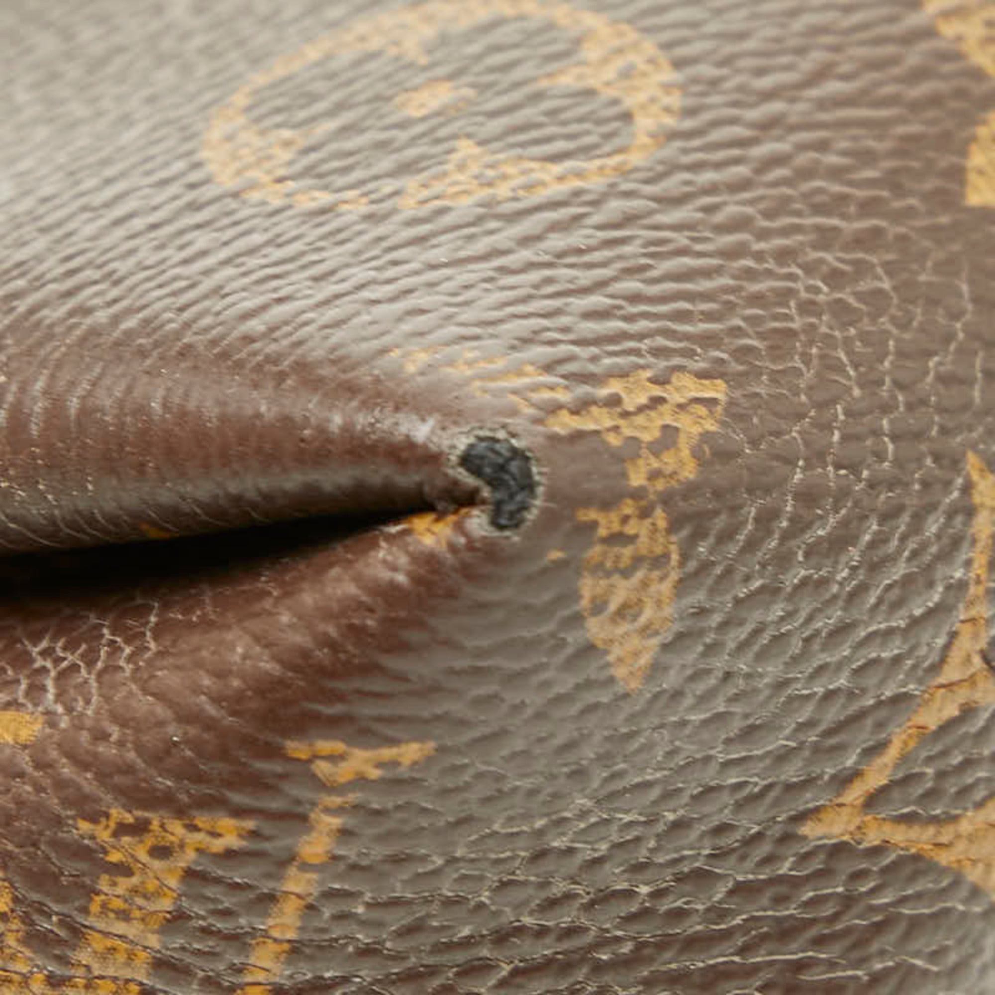 Louis Vuitton Brown Cerise Red Color Pvc Leather Handbag Shoulder Bag (Pre-Owned)