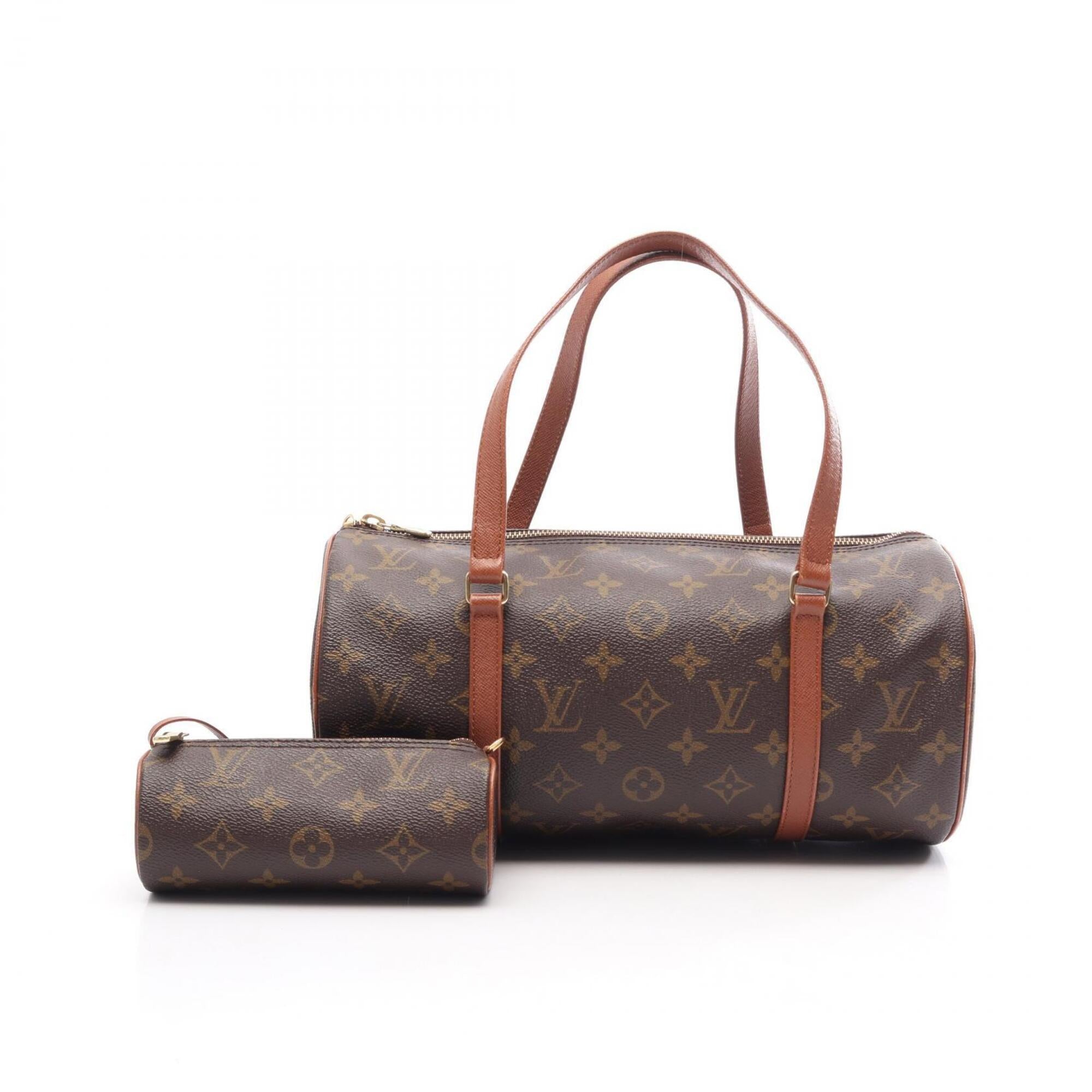 Louis Vuitton Brown Monogram Coated Canvas Leather Handbag (Pre-Owned)