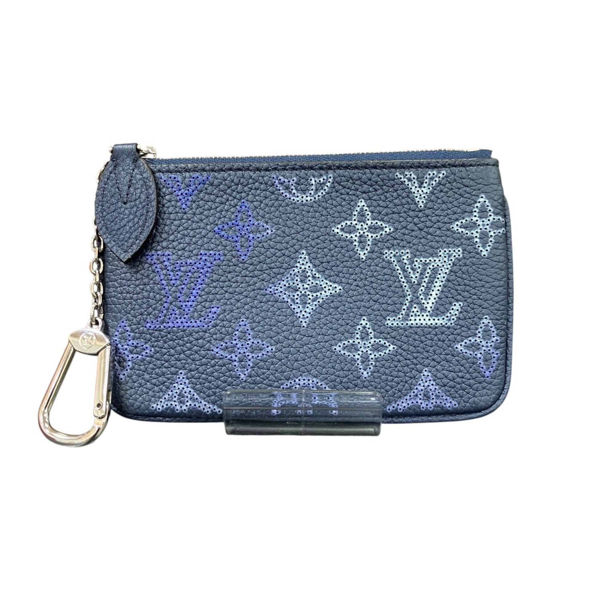 Louis Vuitton Navy Mahina Leather Leather Coin Purse/Coin Case (Pre-Owned)
