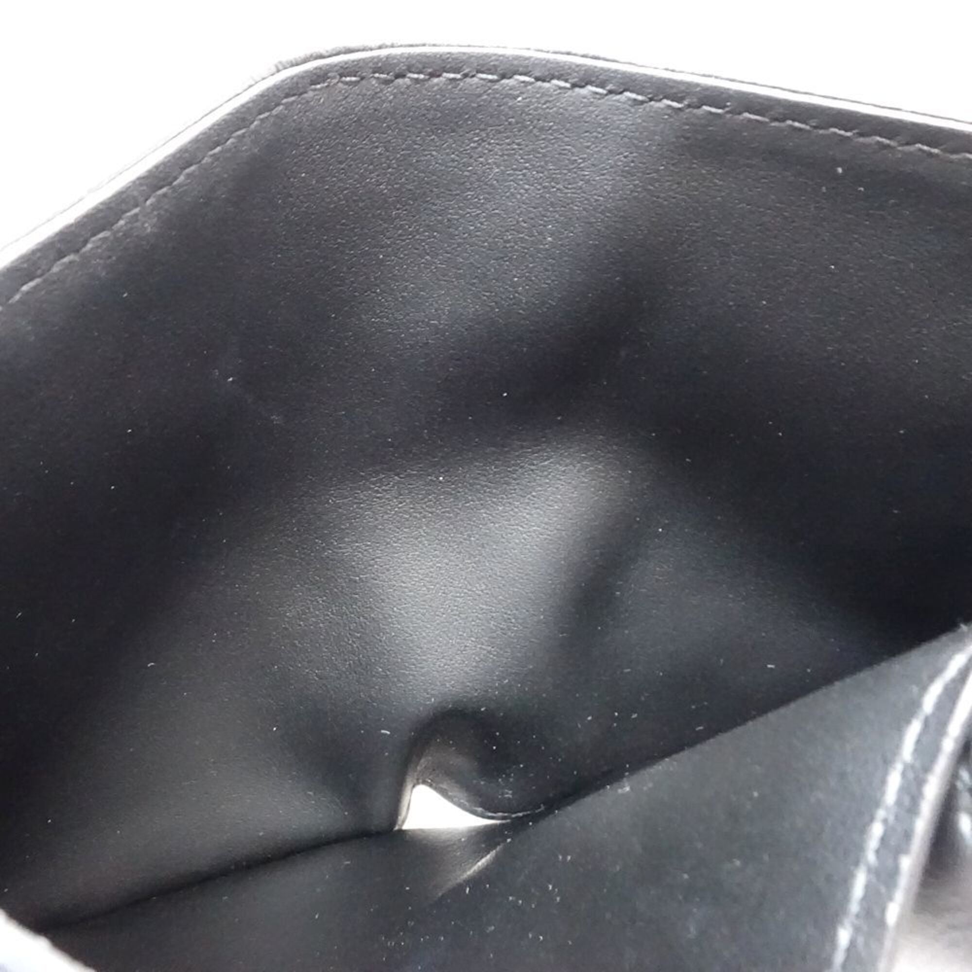 Louis Vuitton Monogram Black Leather Wallet (Bi-Fold) (Pre-Owned)