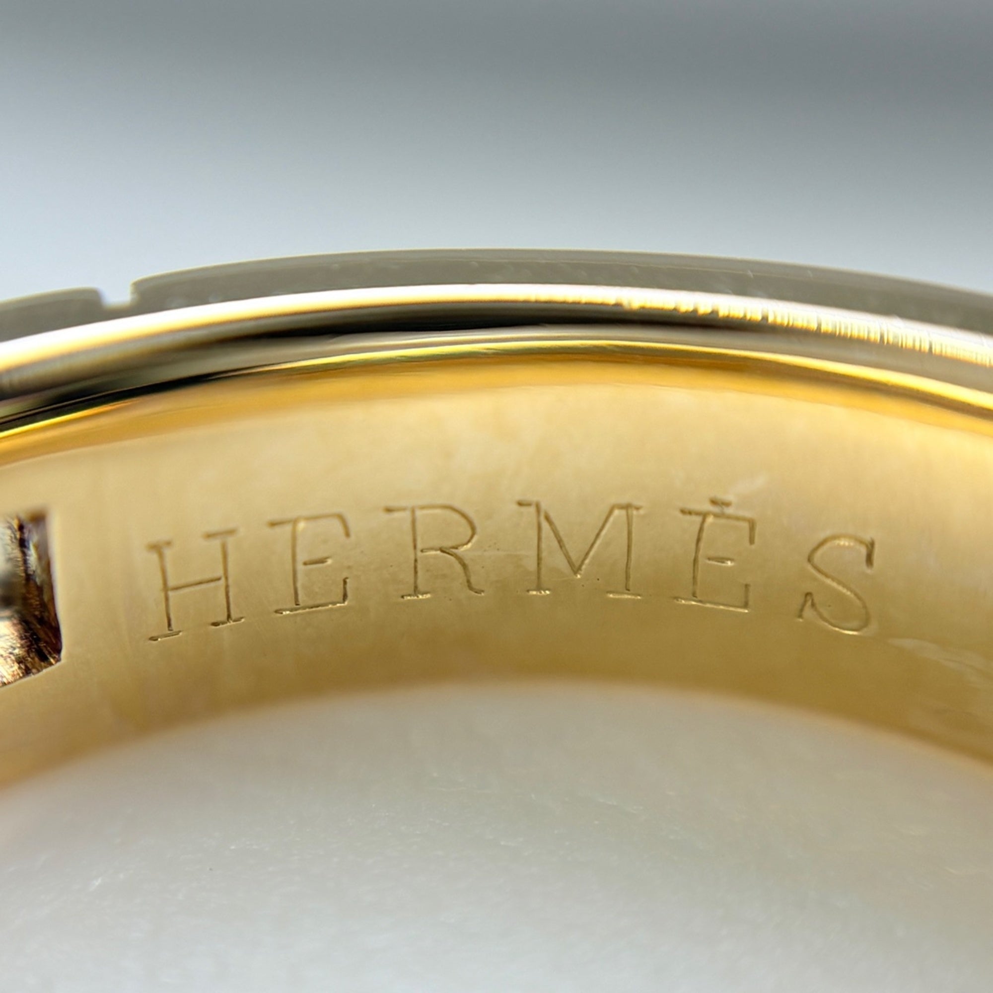 Hermes Yellow Gold (18K) Band Ring (Pre-Owned)