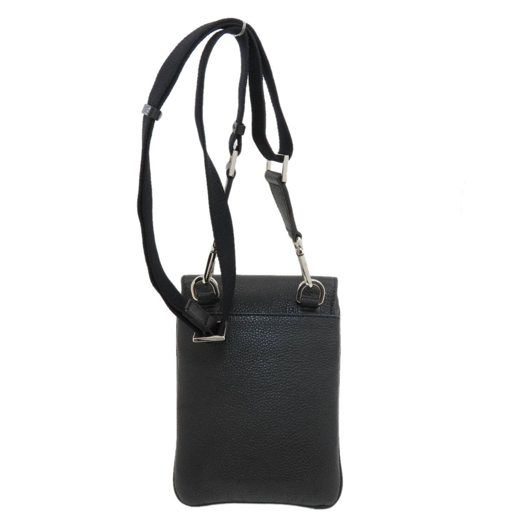 Jimmy Choo Black Leather Shoulder Bag (Pre-Owned)