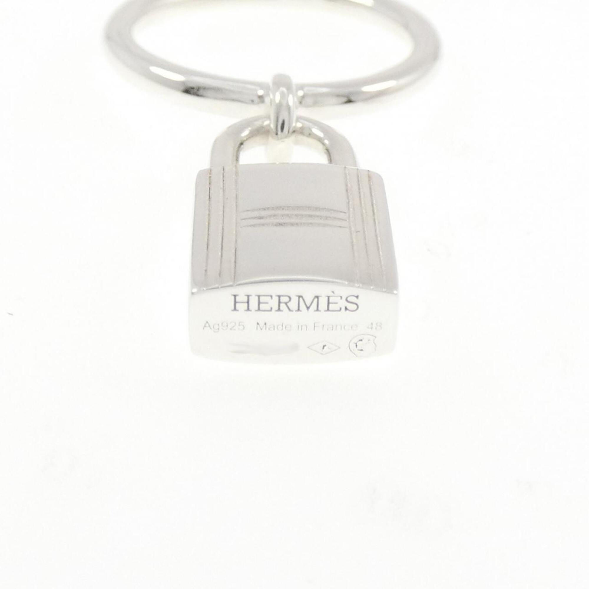 Hermes Silver 925 Band Ring (Pre-Owned)