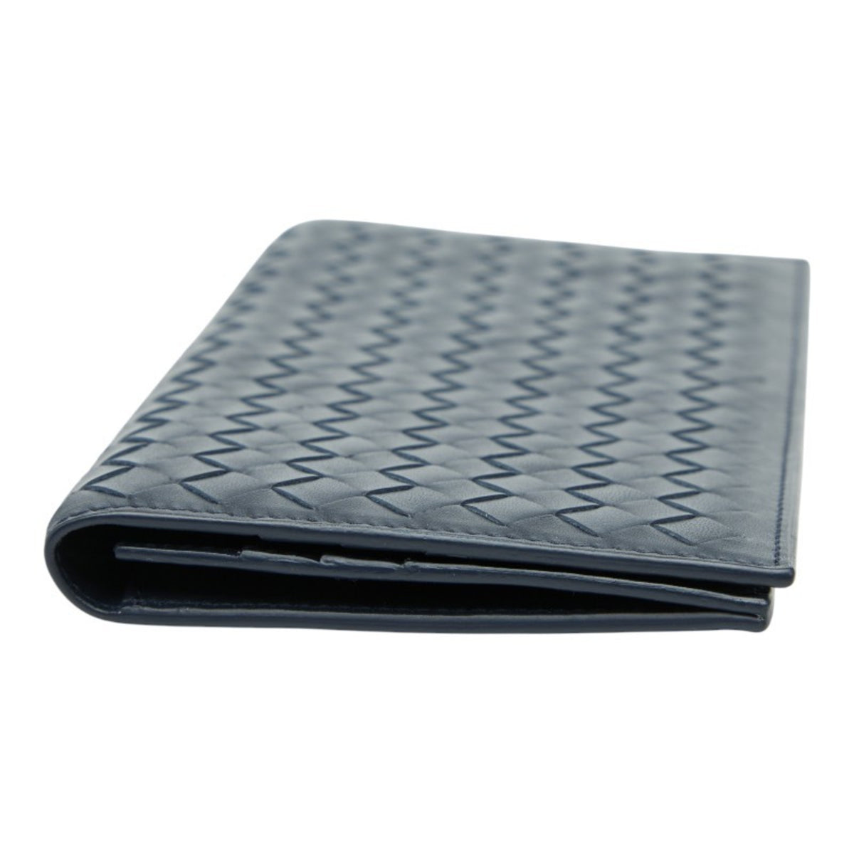 Bottega Veneta Navy Leather Wallet (Bi-Fold) (Pre-Owned)