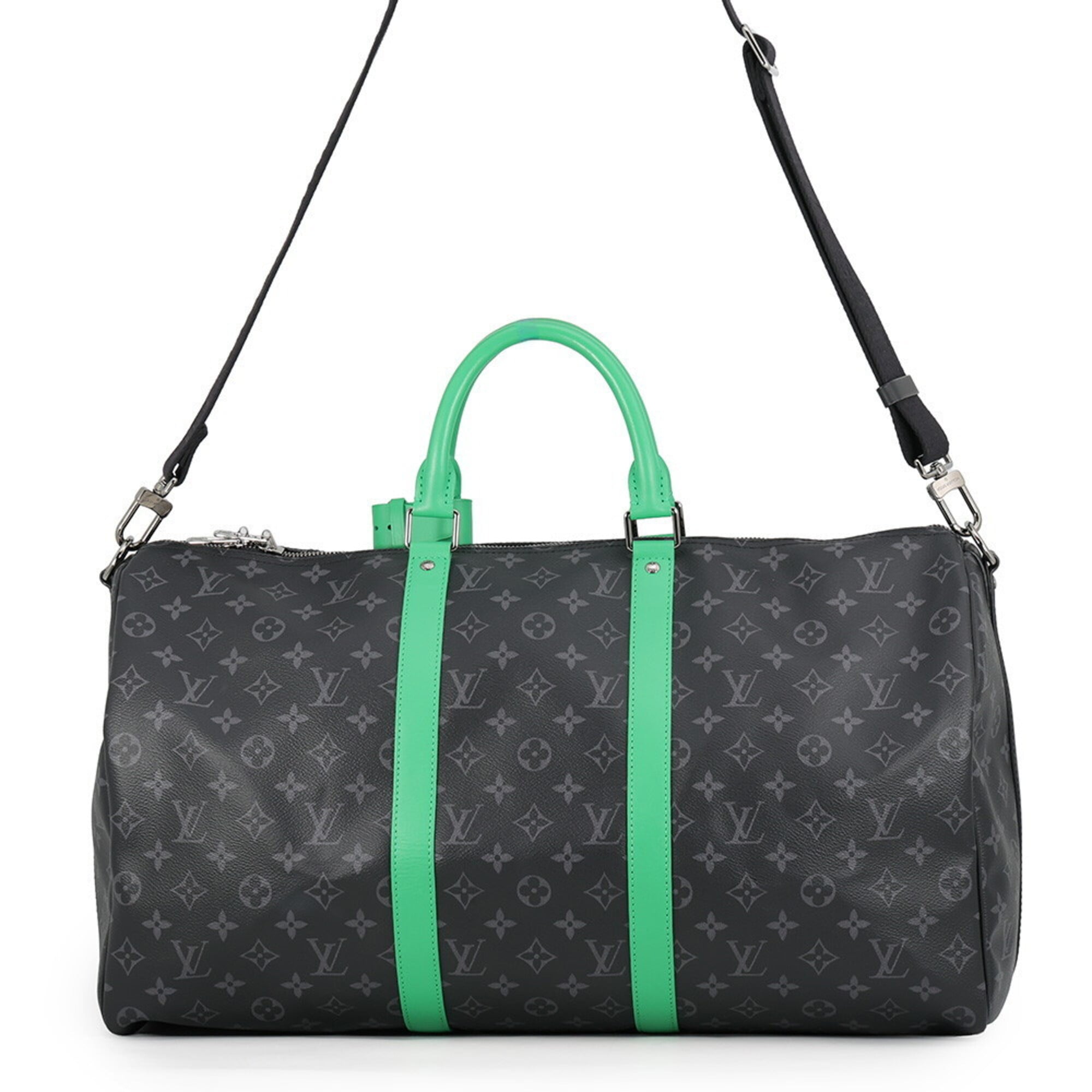 Louis Vuitton Black Monogram Eclipse Noir Monogram Eclipse Boston Bag Handbag (Pre-Owned)