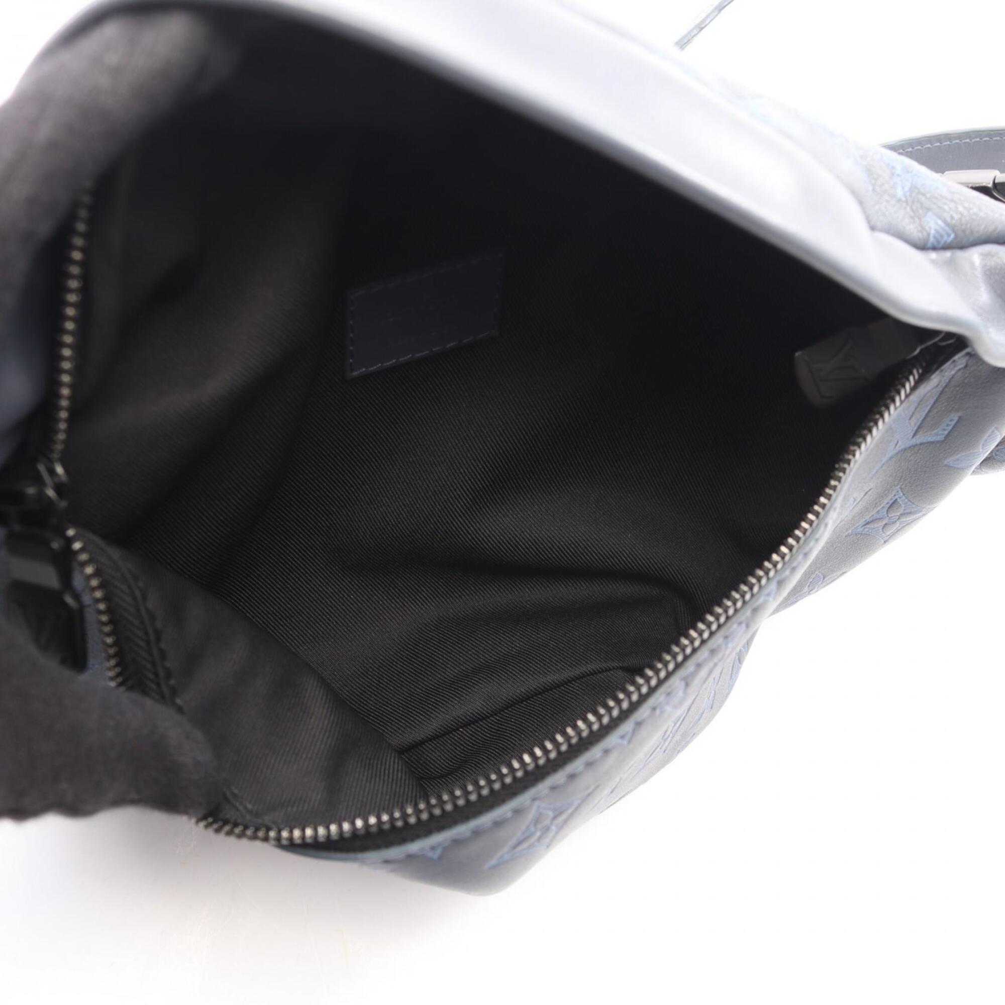 Louis Vuitton Navy Leather Fanny Pack Handbag (Pre-Owned)