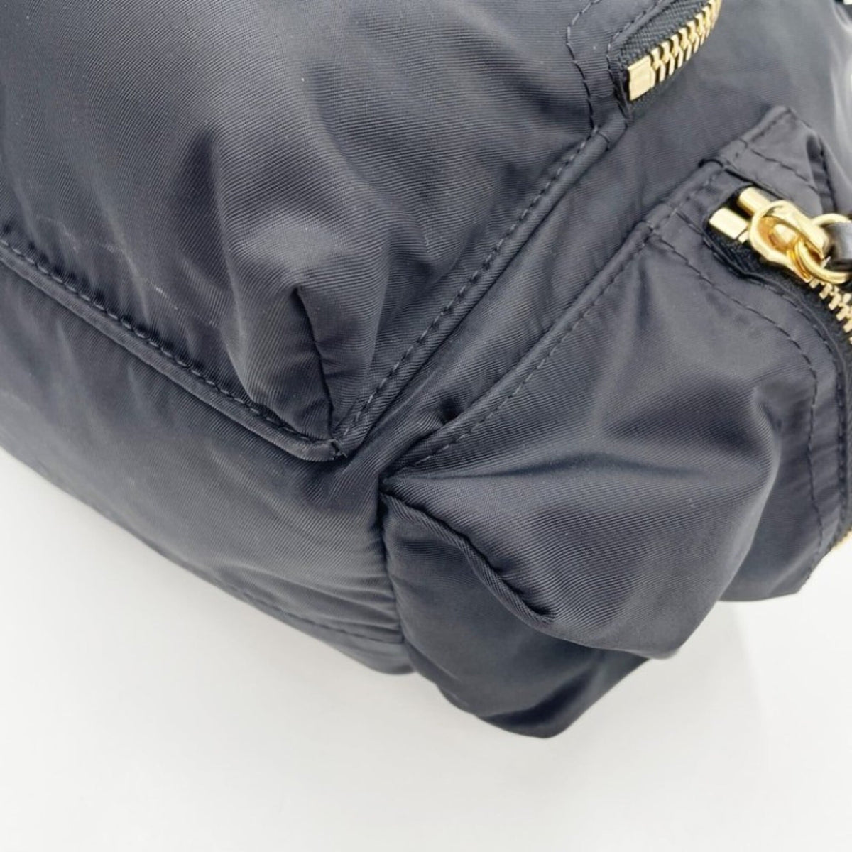 Burberry Black Brown Nylon Backpack (Pre-Owned)