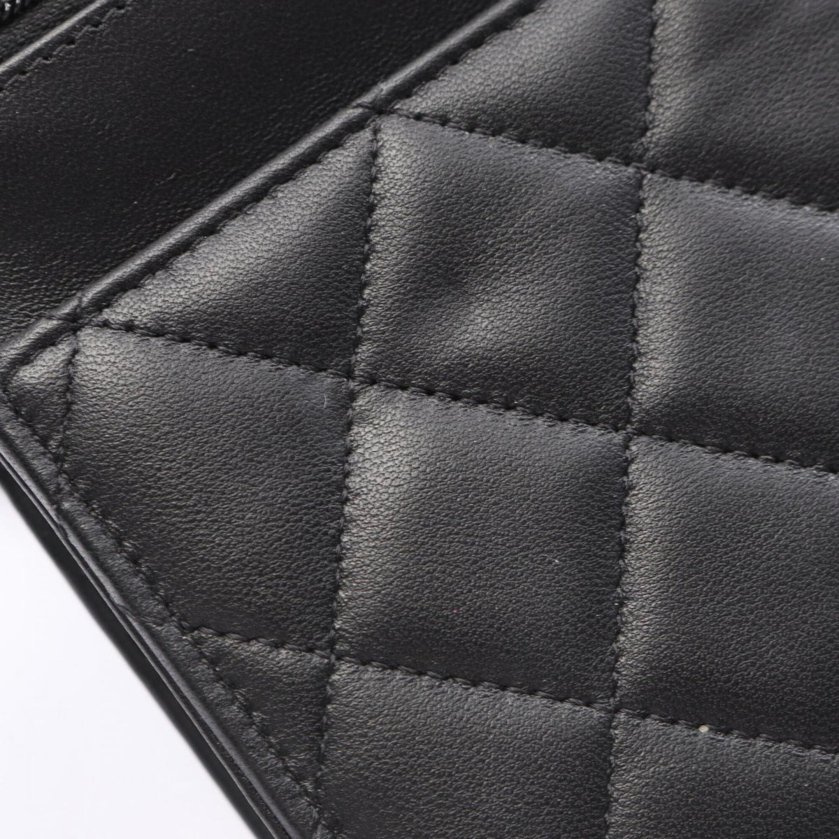 Chanel Black Leather Handbag Shoulder Bag (Pre-Owned)