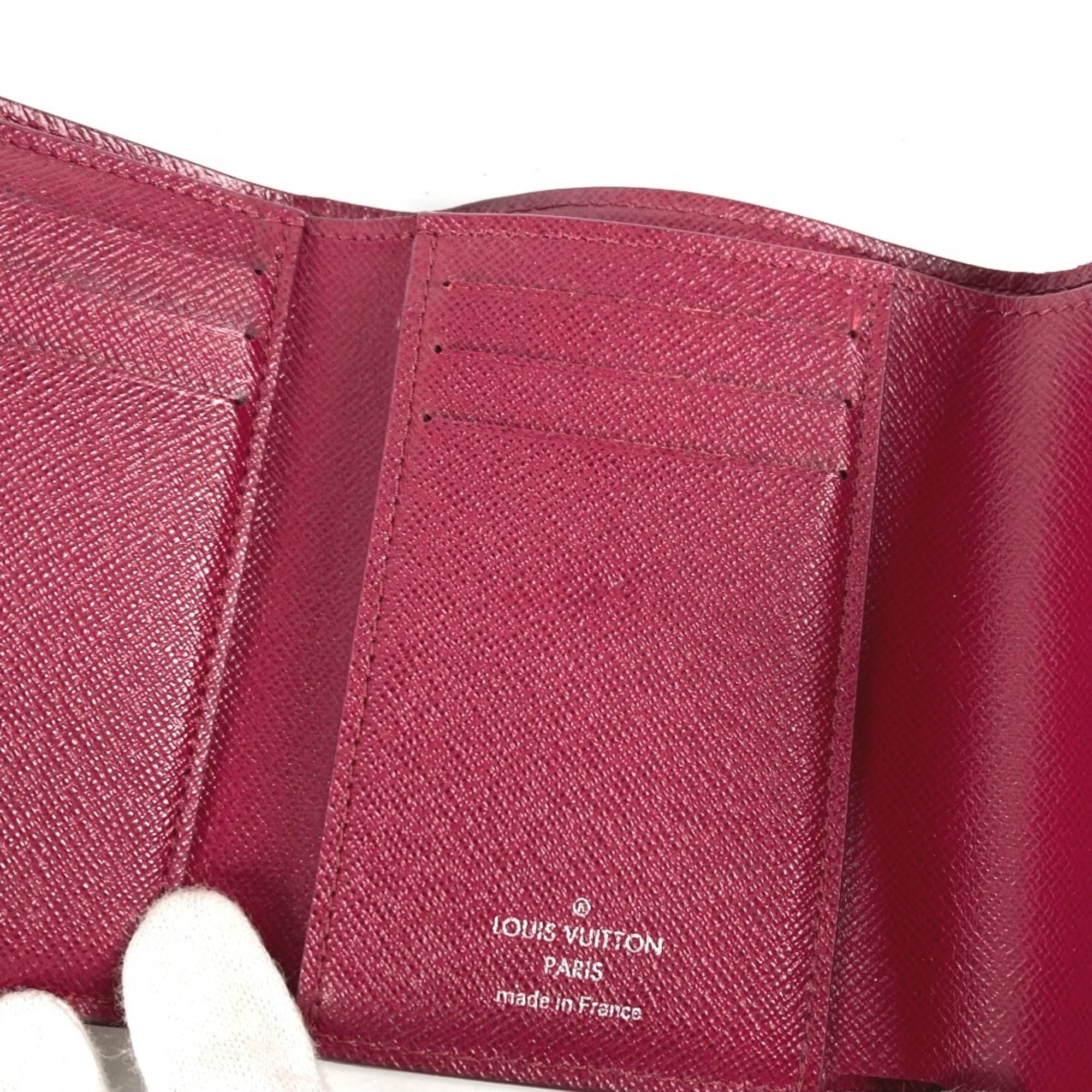 Louis Vuitton Fuchsia Purple Epi Leather Wallet (Tri-Fold) (Pre-Owned)