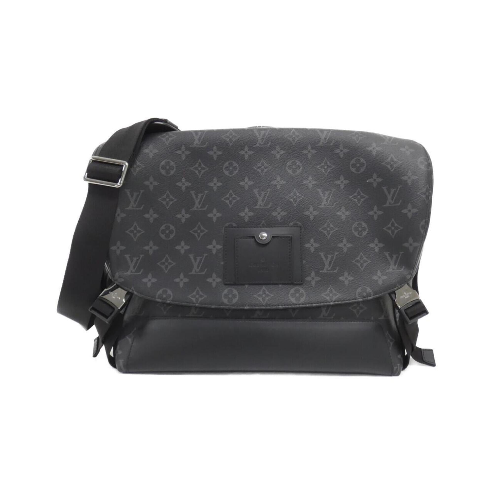 Louis Vuitton Black Coated Canvas Shoulder Bag (Pre-Owned)