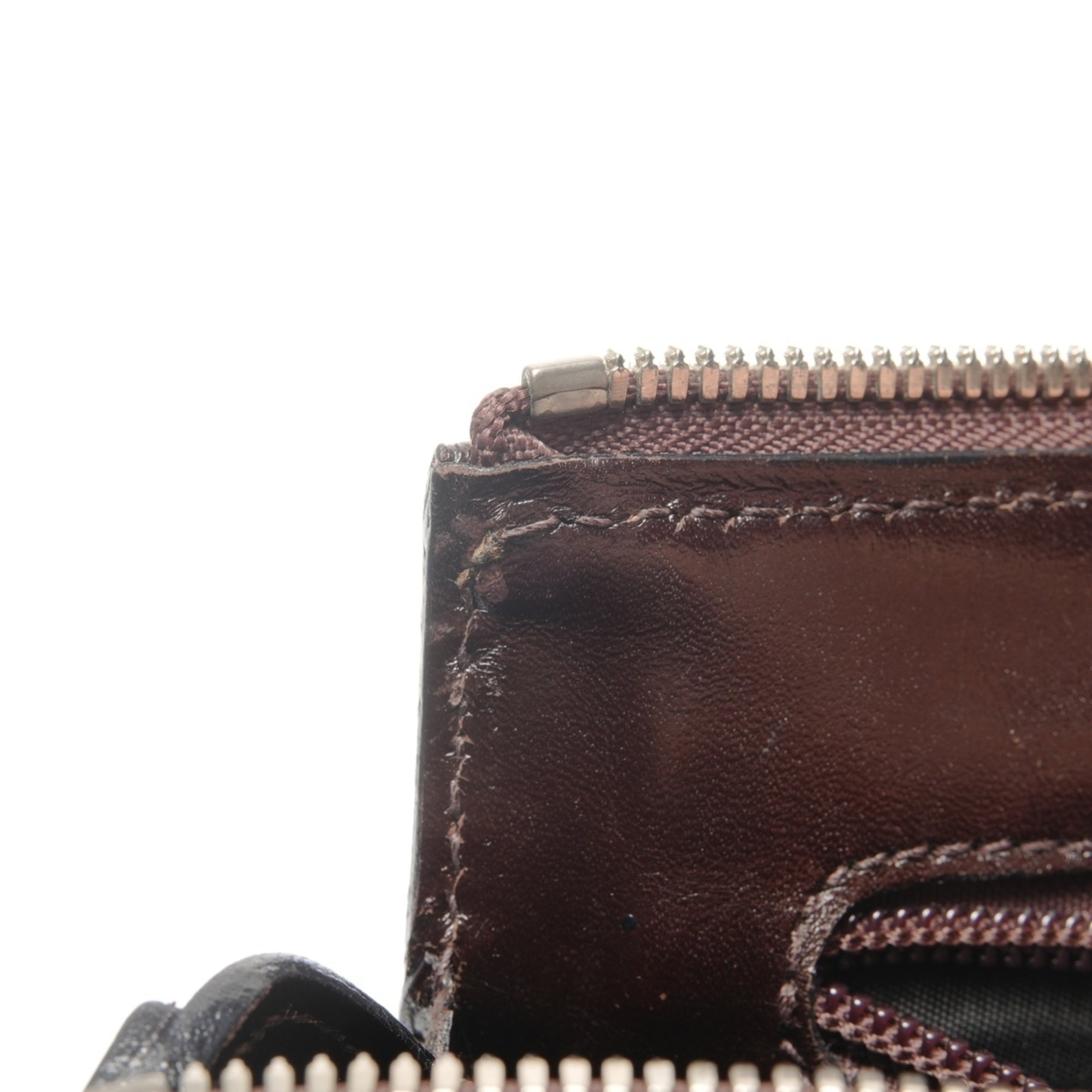 Fendi Zucca Brown Canvas Handbag (Pre-Owned)