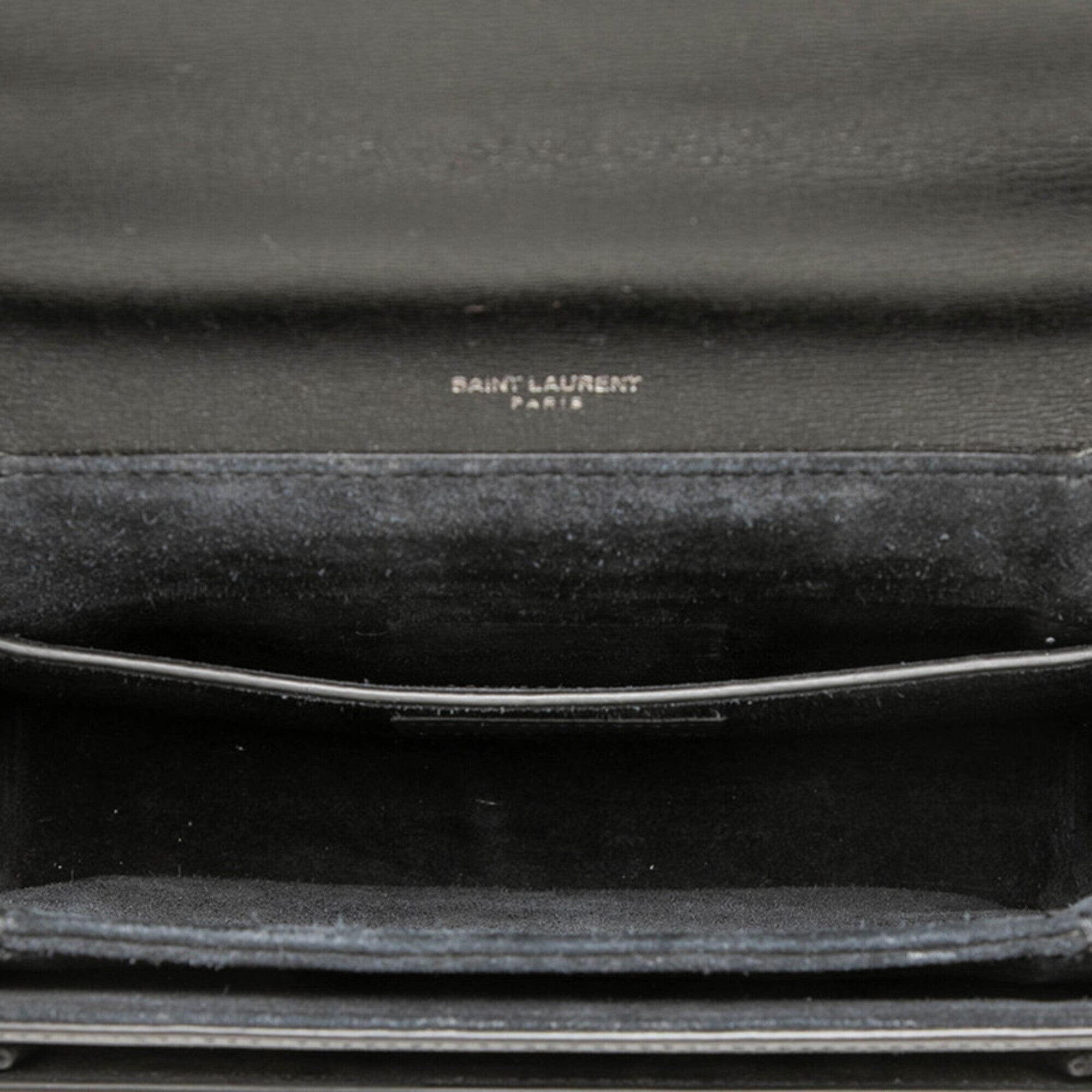 Saint Laurent Black Leather Handbag Shoulder Bag (Pre-Owned)