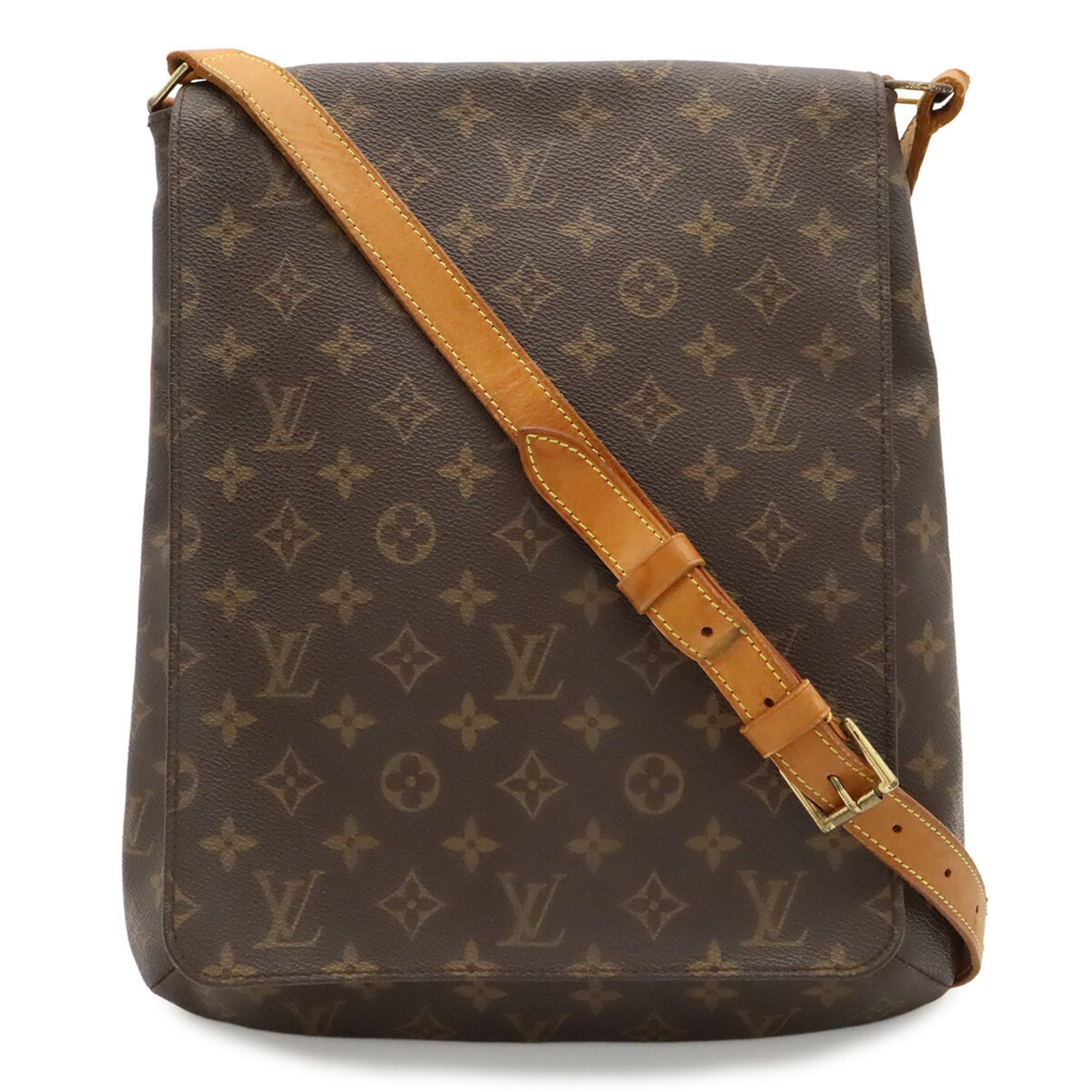 Louis Vuitton Brown Galle Monogram White Monogram Shoulder Bag (Pre-Owned)