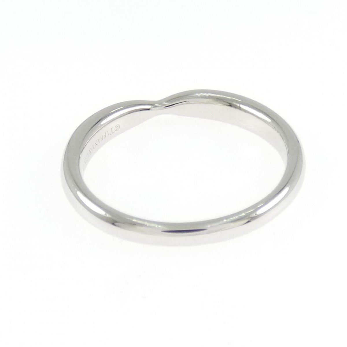 Tiffany Platinum Platinum 950 Band Ring (Pre-Owned)