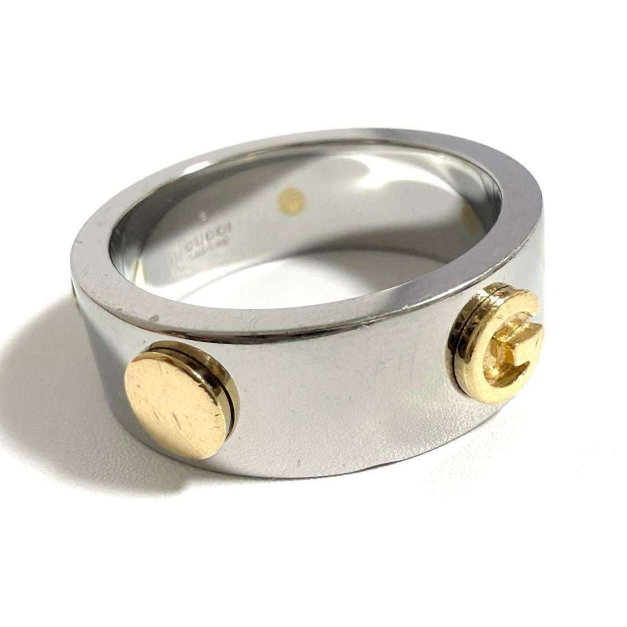 Gucci Gold Plating Stainless Steel Band Ring (Pre-Owned)