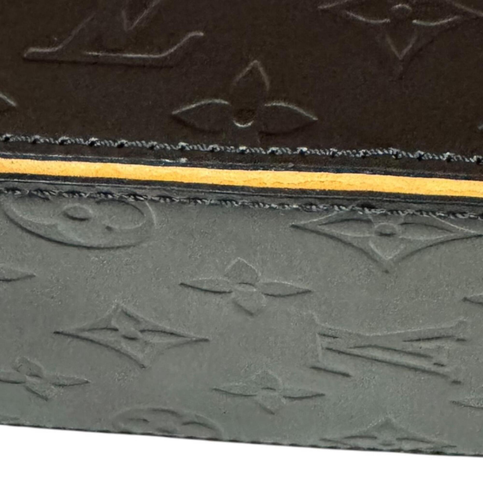 Louis Vuitton Gray Noir Monogram Mat Handbag (Pre-Owned)