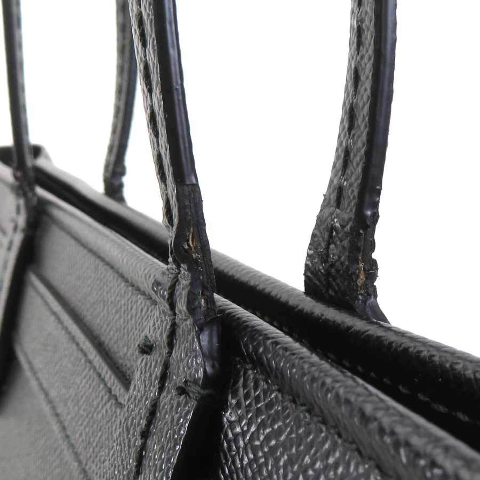 Salvatore Ferragamo Black Leather Shoulder Bag (Pre-Owned)