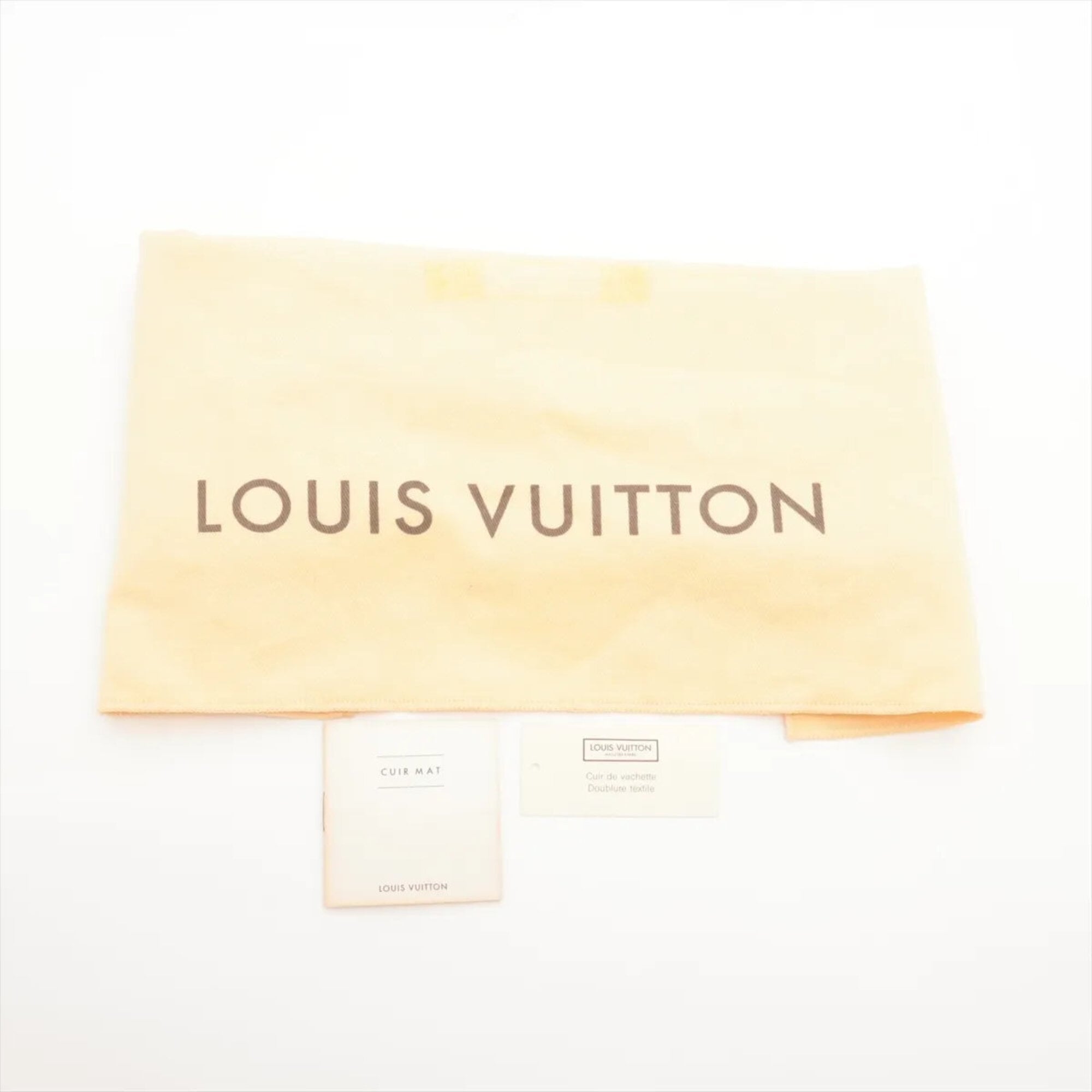 Louis Vuitton Blue Leather Handbag Tote Bag (Pre-Owned)