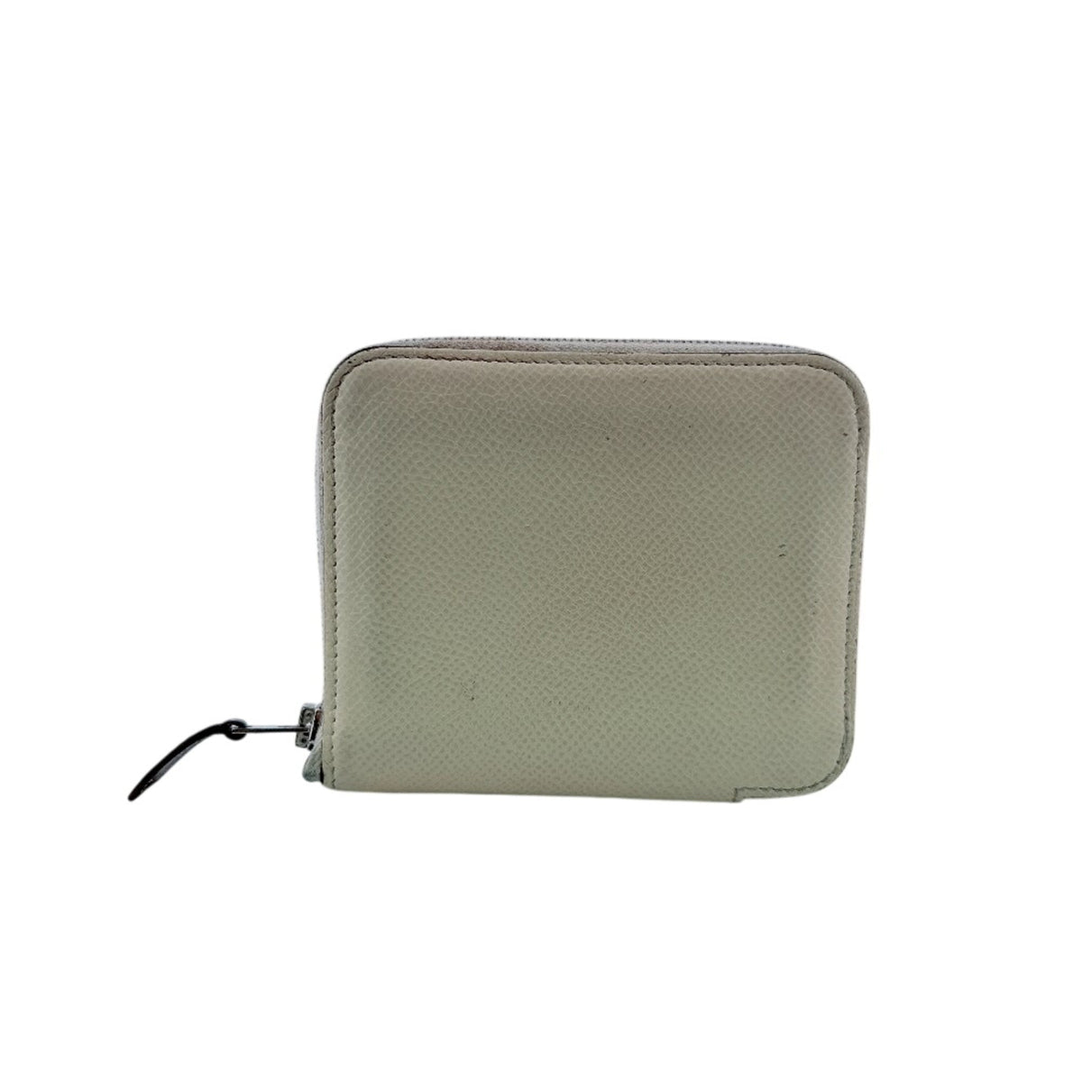 Hermes White Leather Coin Purse/Coin Case (Pre-Owned)