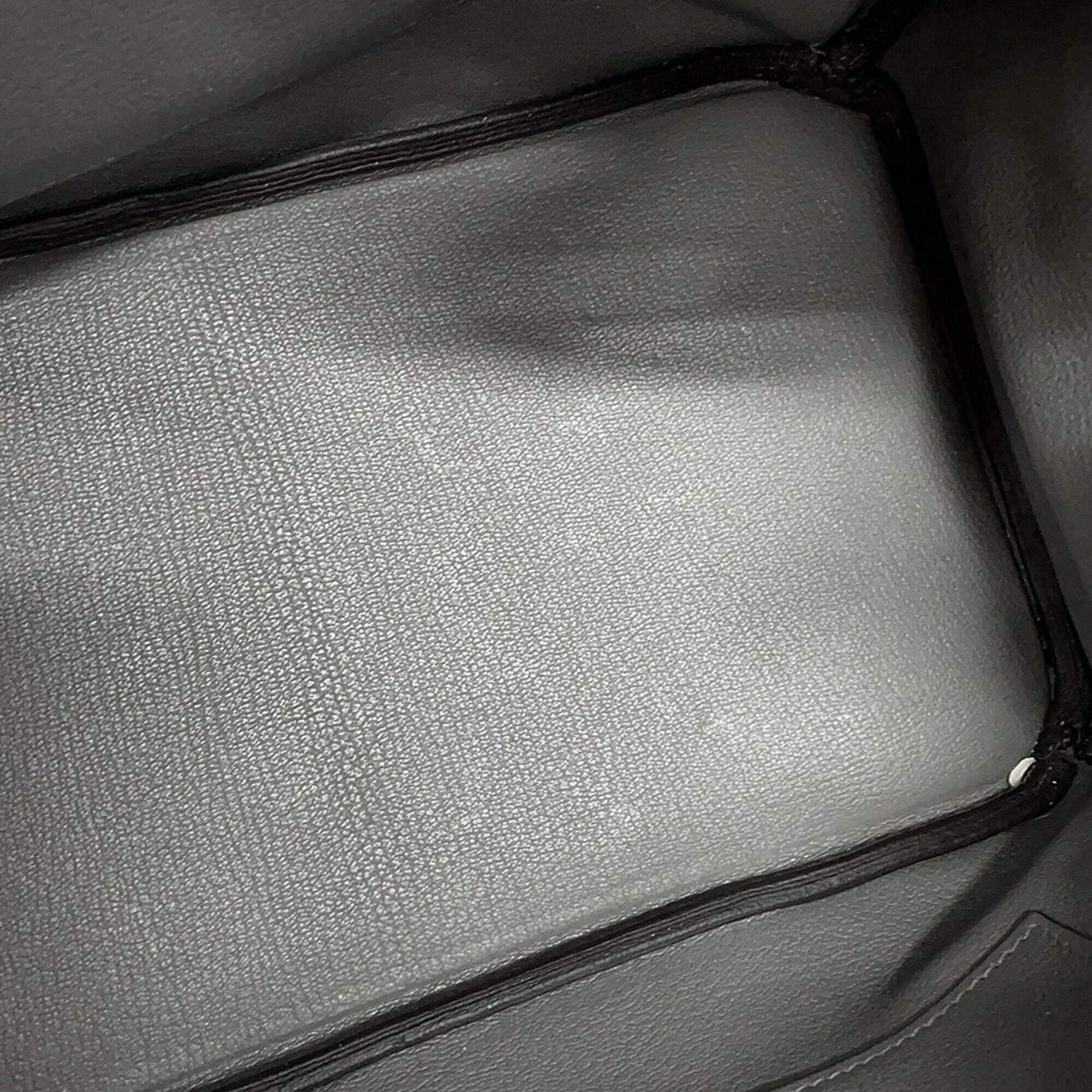 Hermes Birkin Silver Togo Leather Handbag (Pre-Owned)