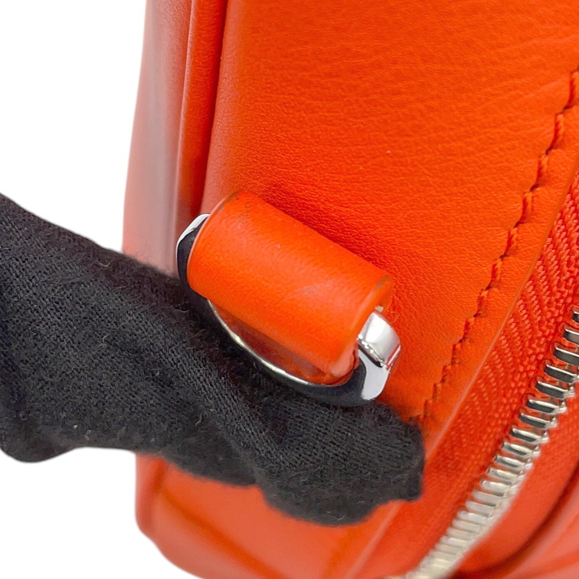 Loewe Amazona Orange Leather Handbag (Pre-Owned)
